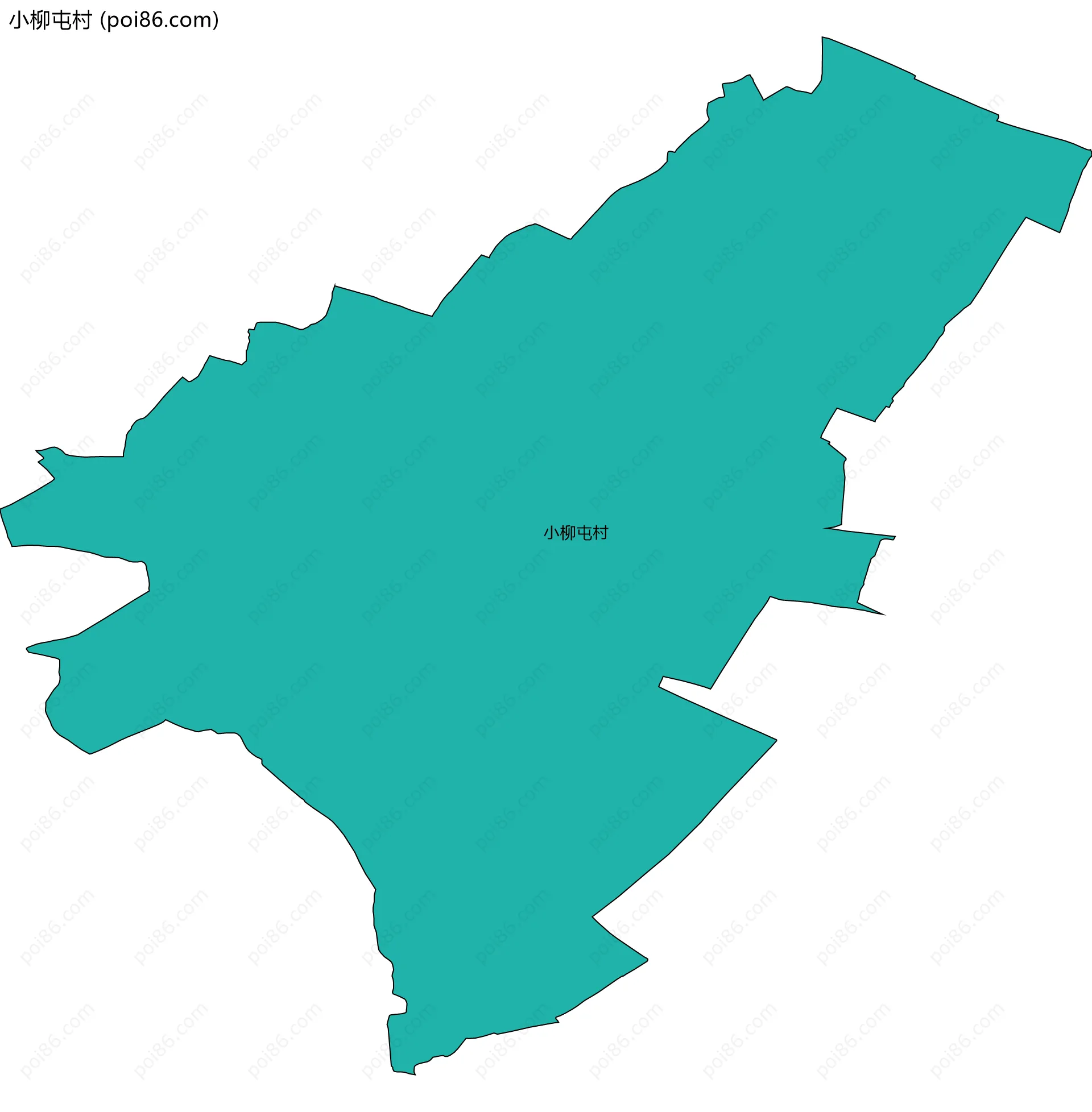 小柳屯村边界地图