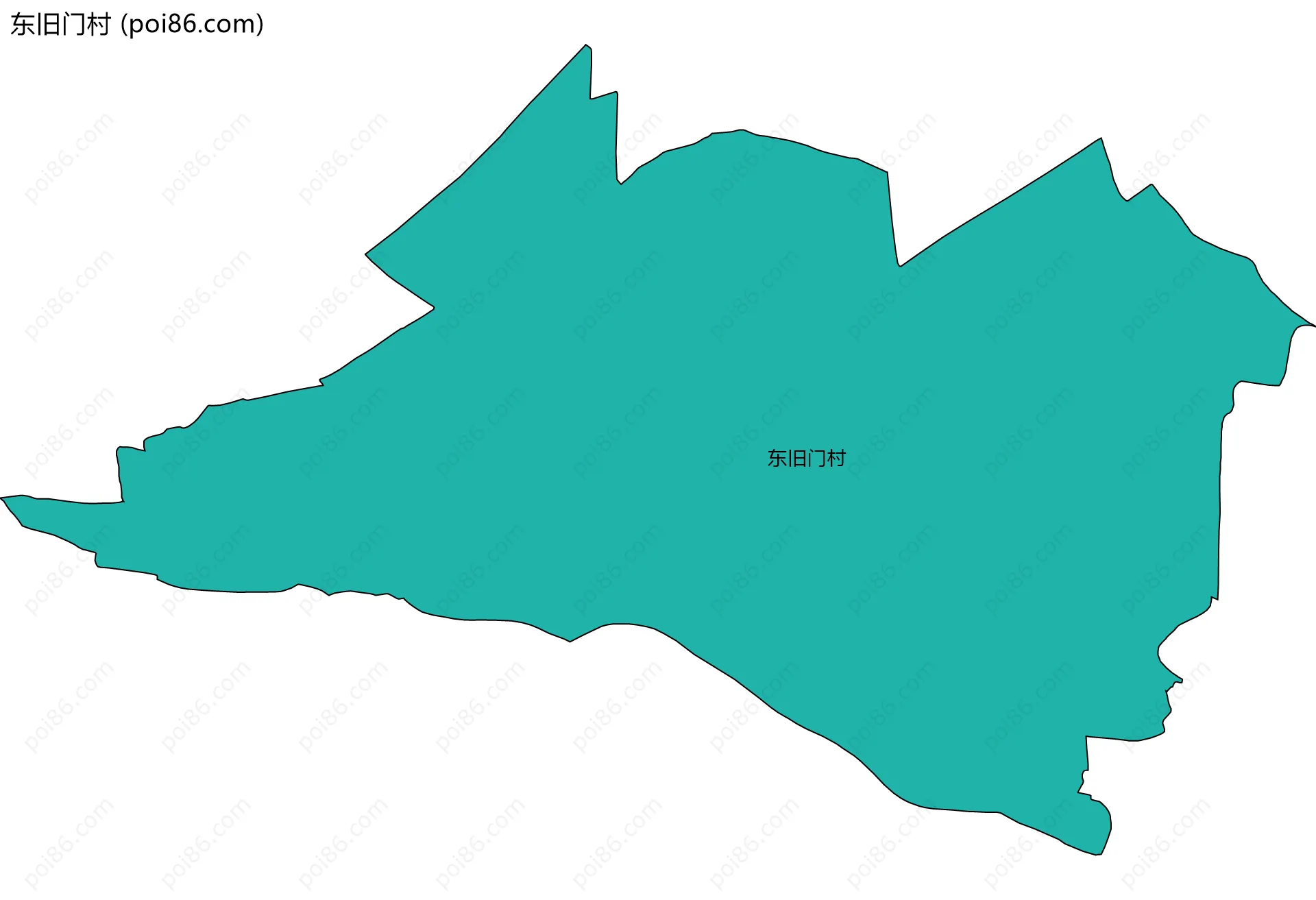 东旧门村边界地图