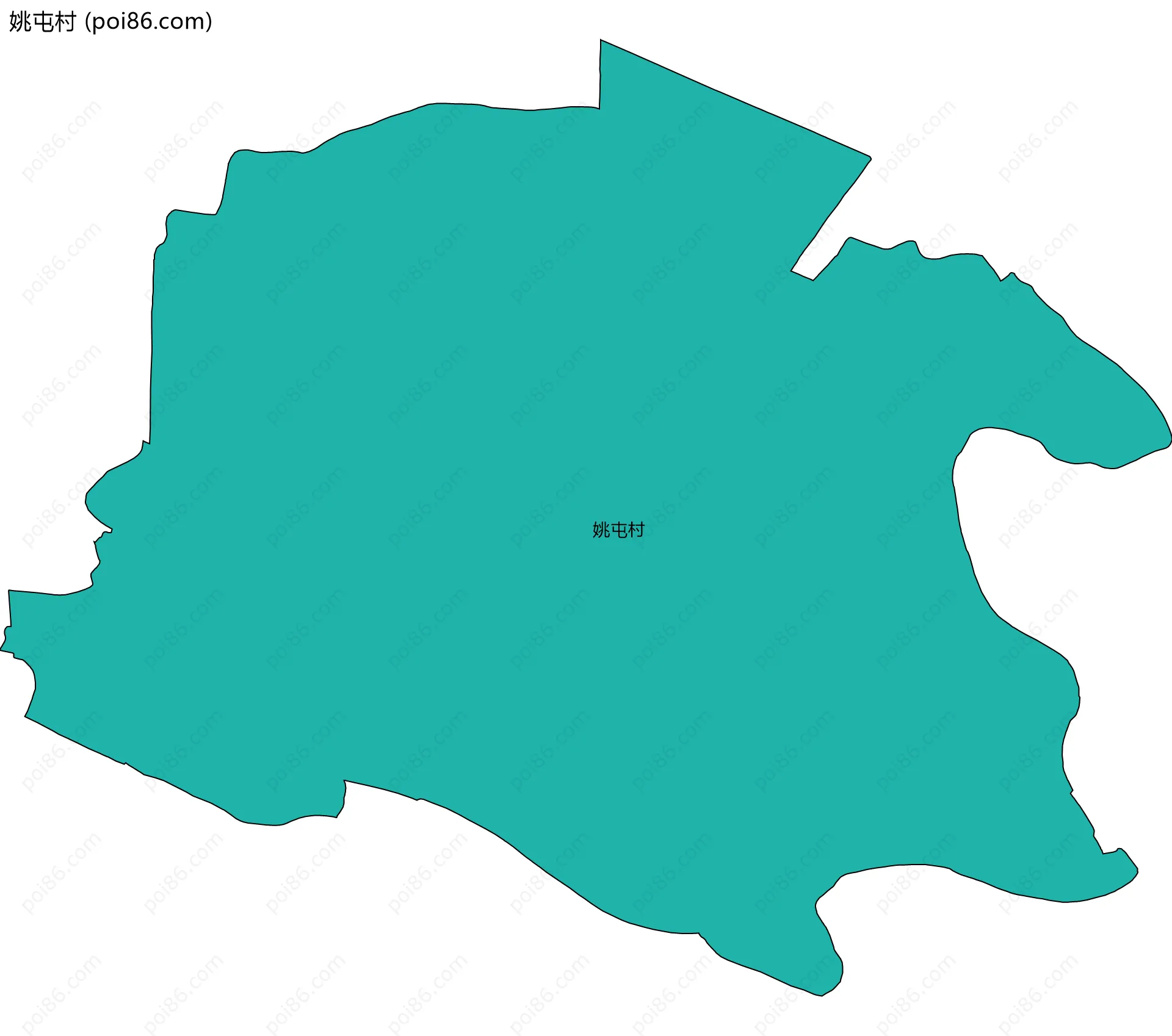 姚屯村边界地图