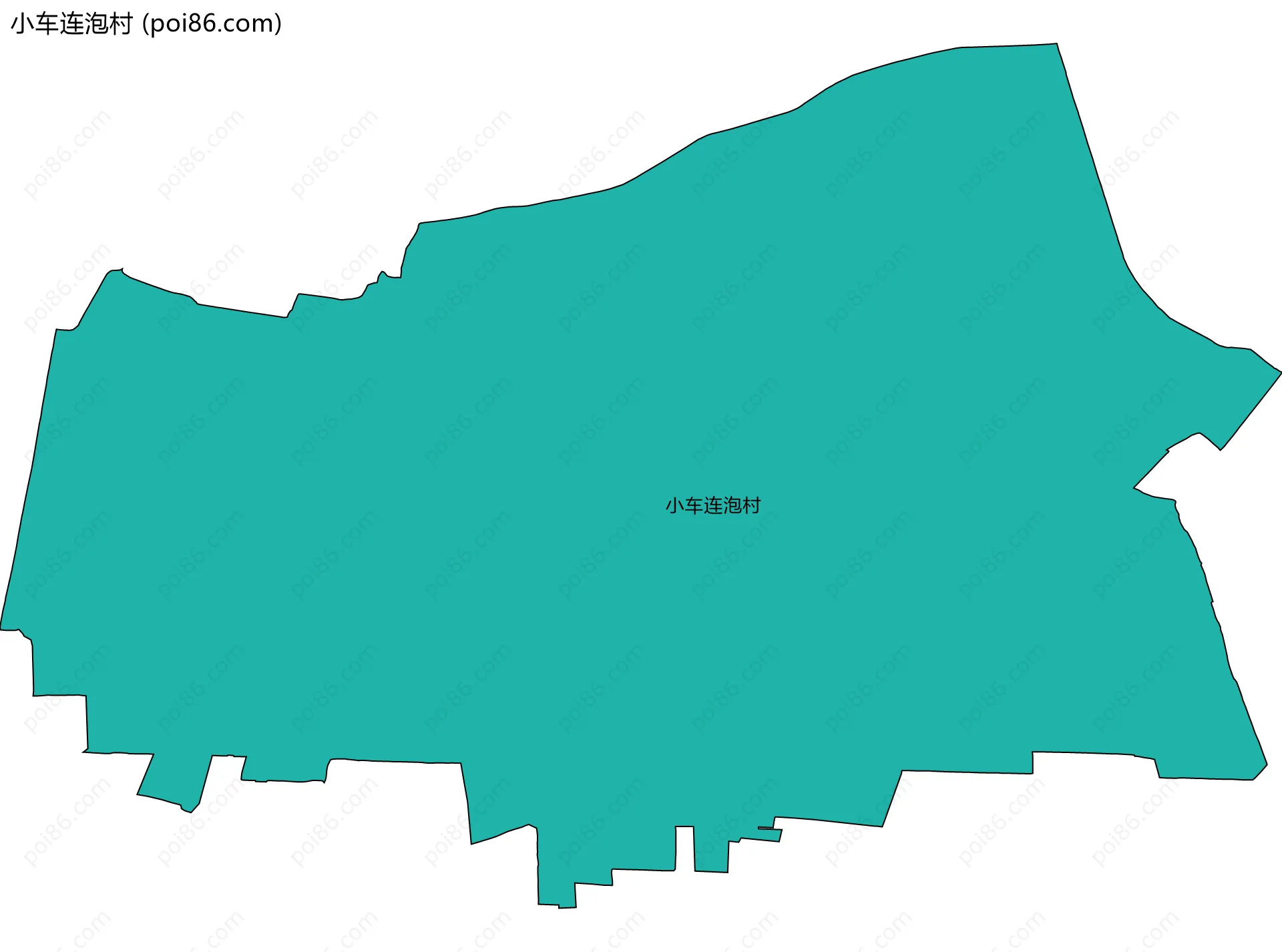 小车连泡村边界地图