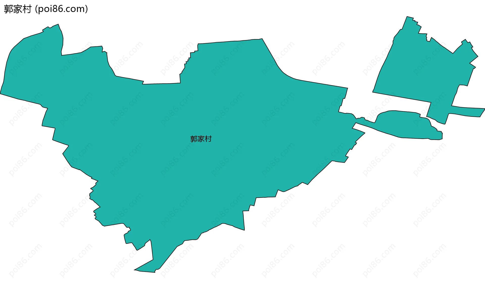 郭家村边界地图