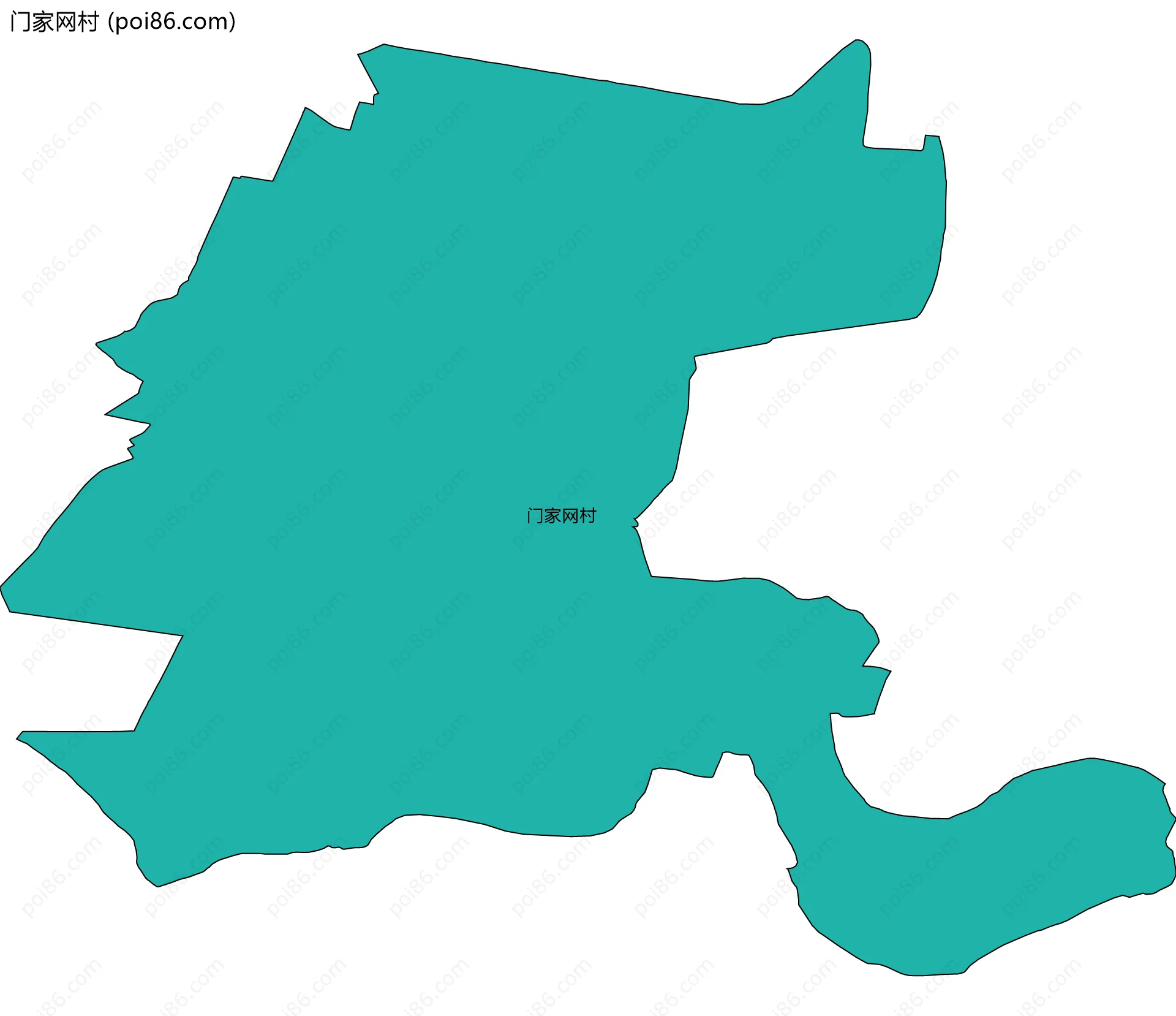 门家网村边界地图