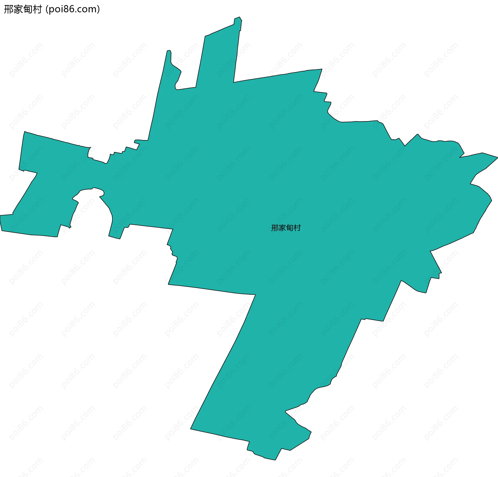 邢家甸村边界地图
