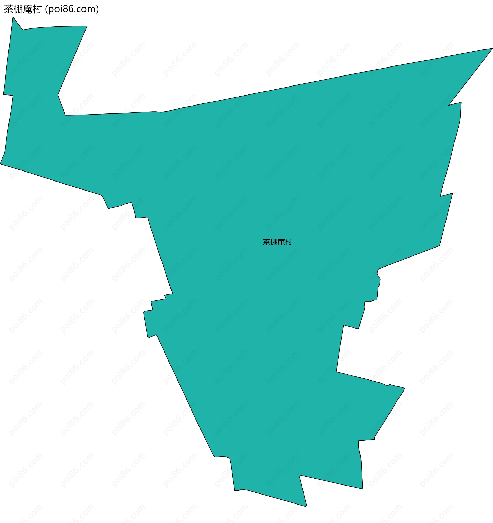 茶棚庵村边界地图