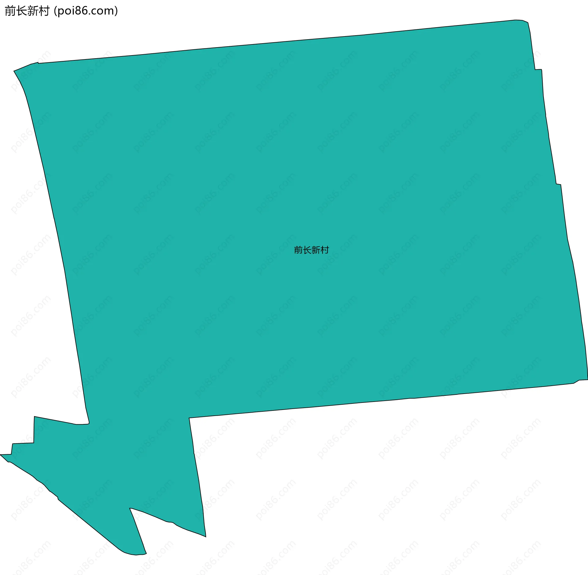 前长新村边界地图