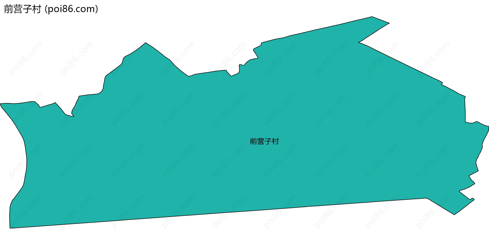 前营子村边界地图