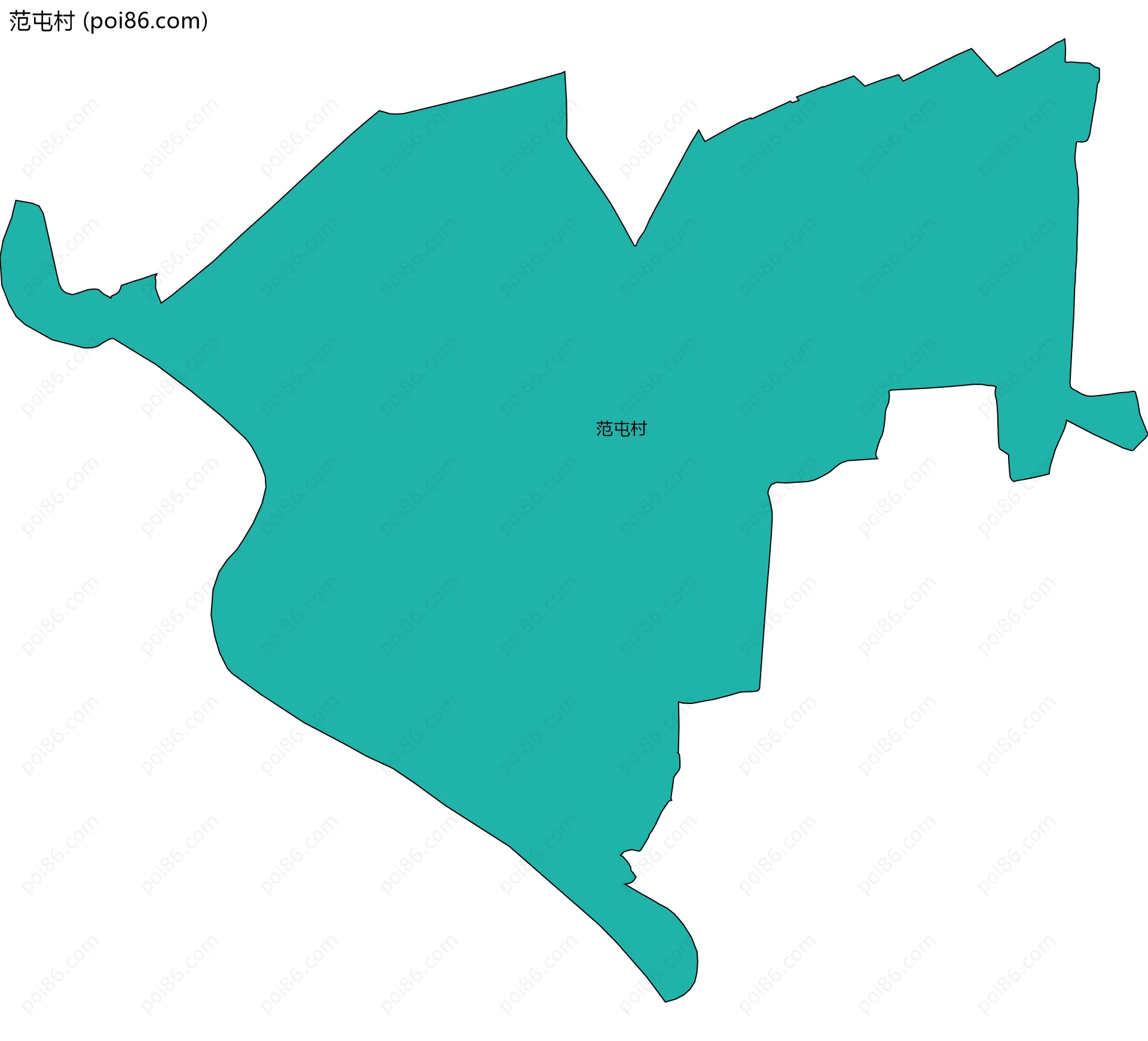 范屯村边界地图