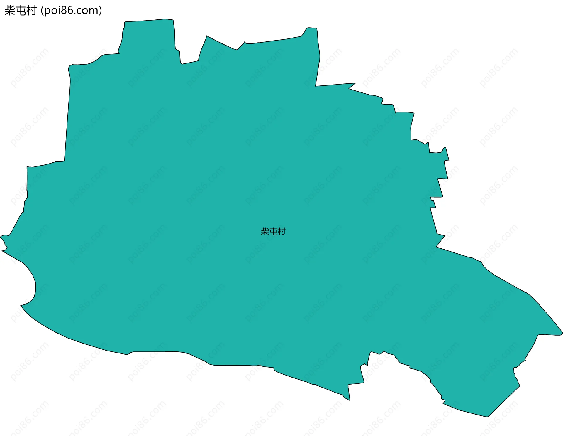 柴屯村边界地图