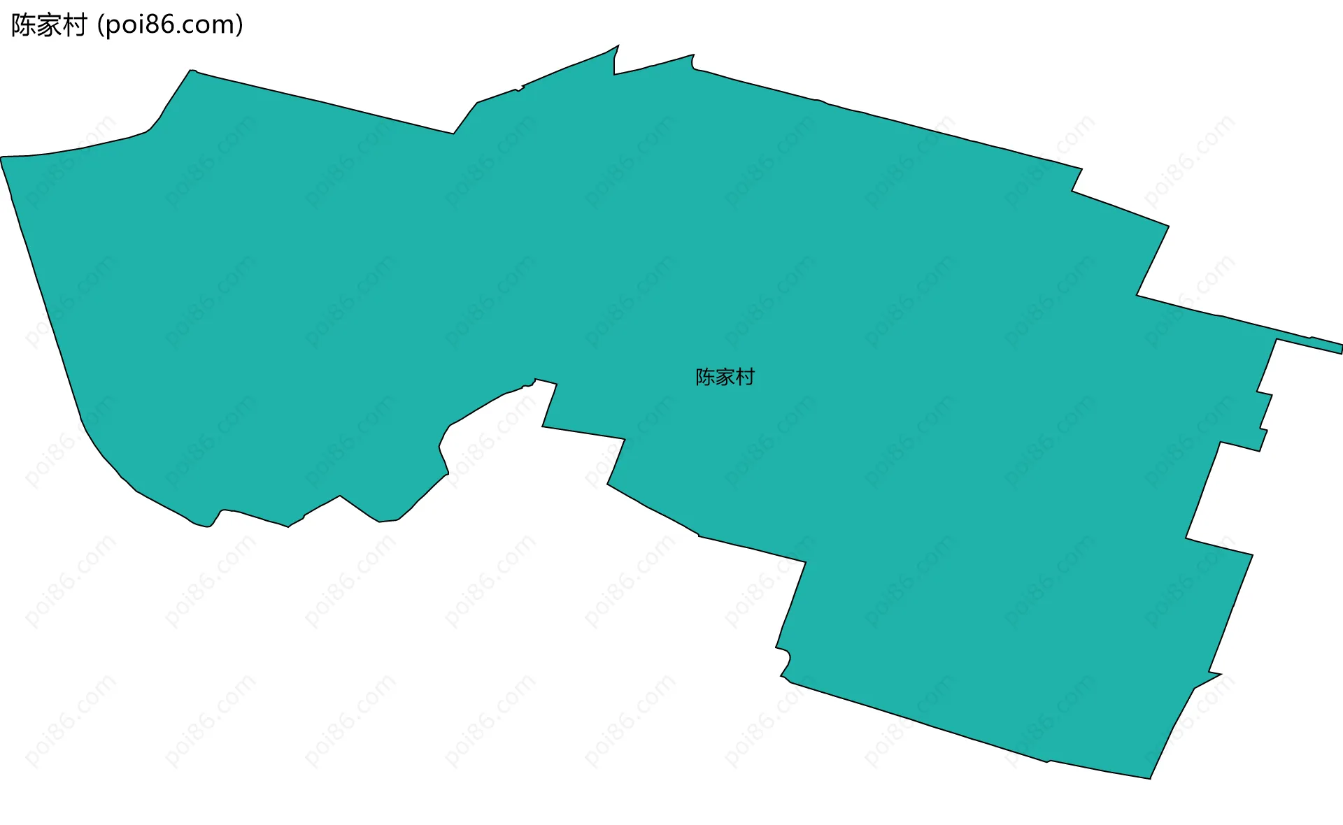 陈家村边界地图