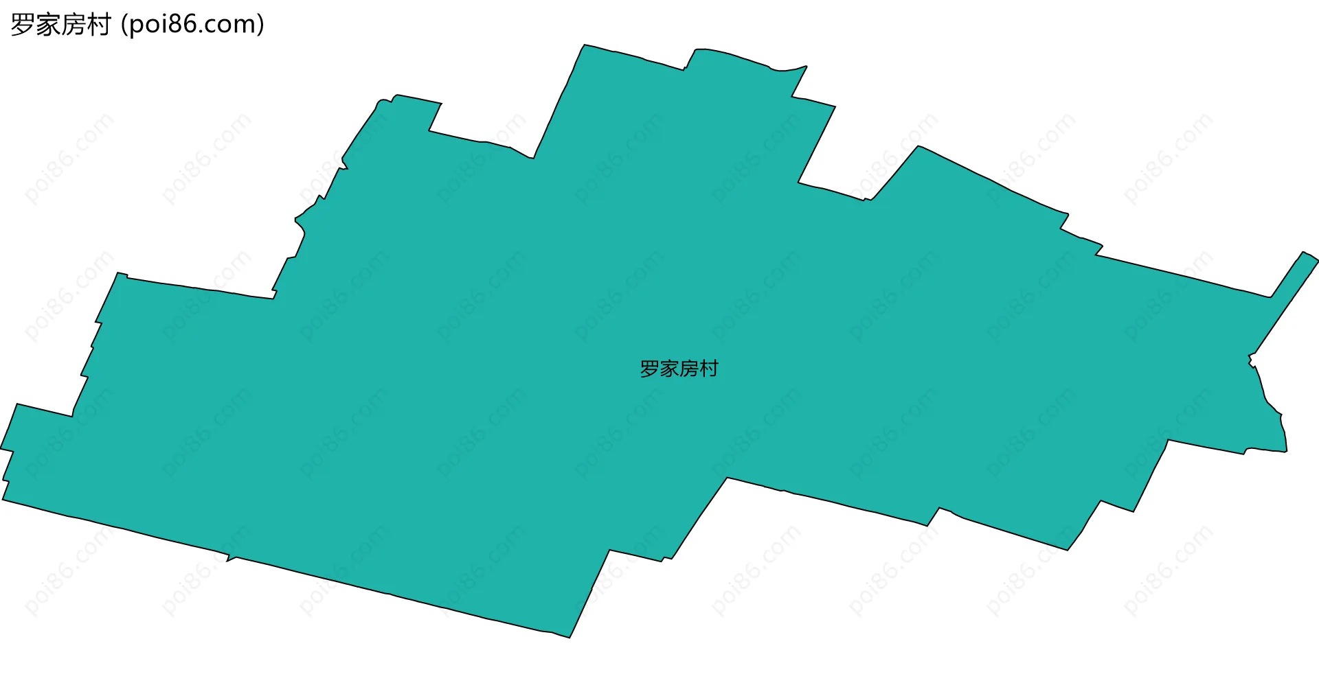 罗家房村边界地图