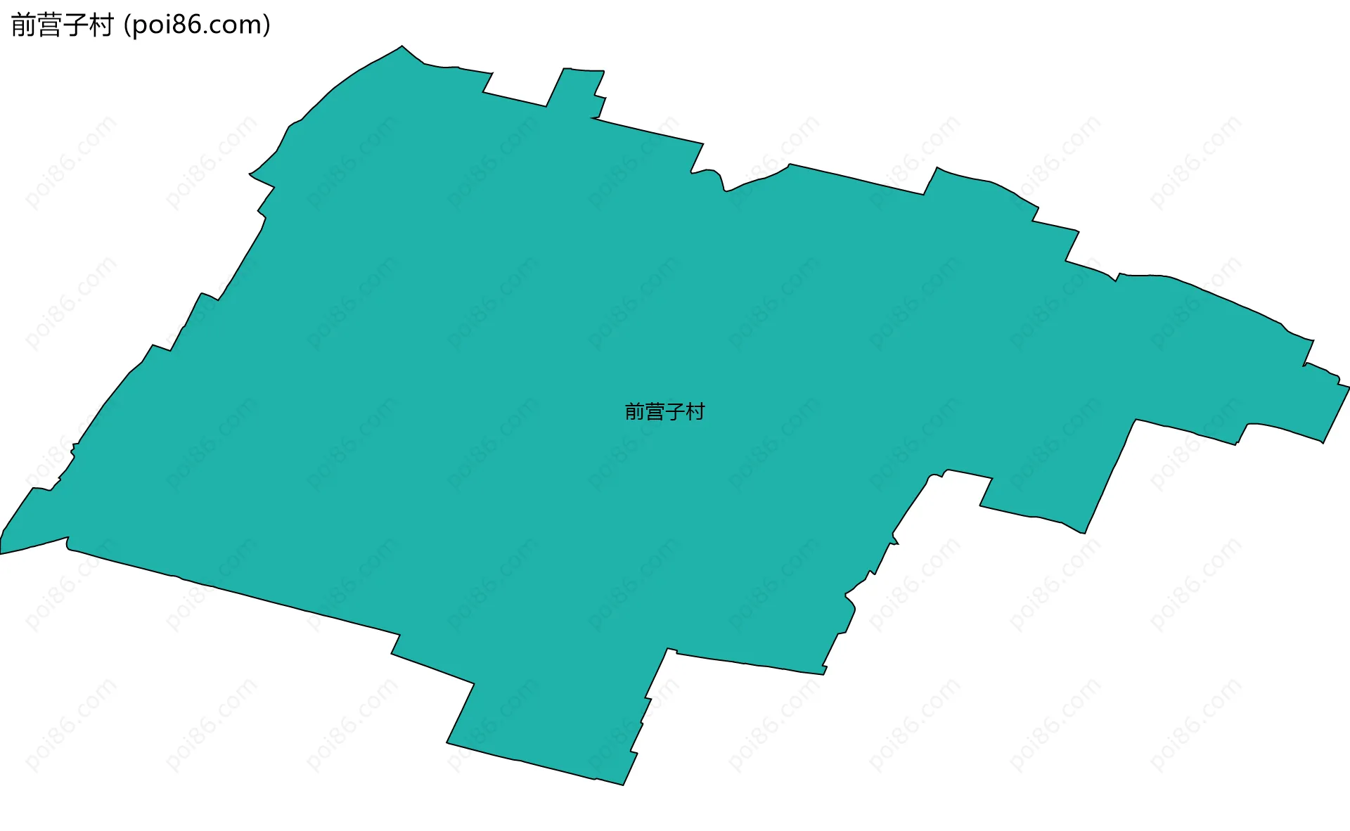 前营子村边界地图