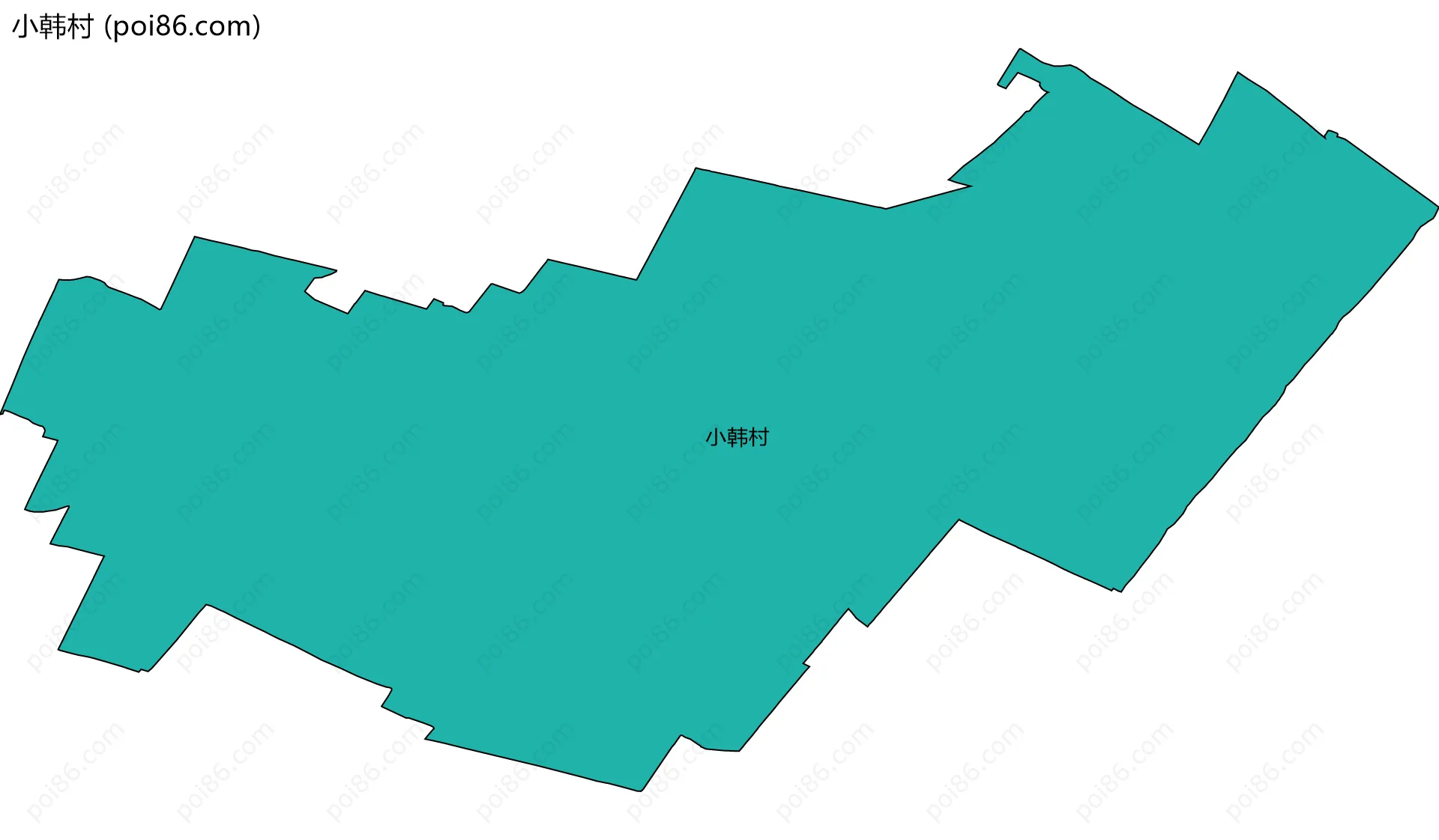 小韩村边界地图