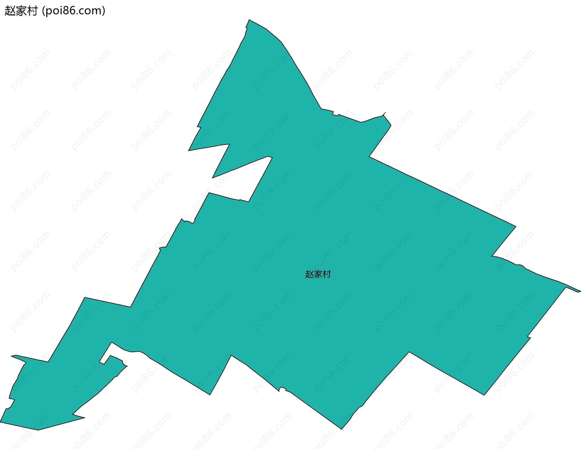赵家村边界地图