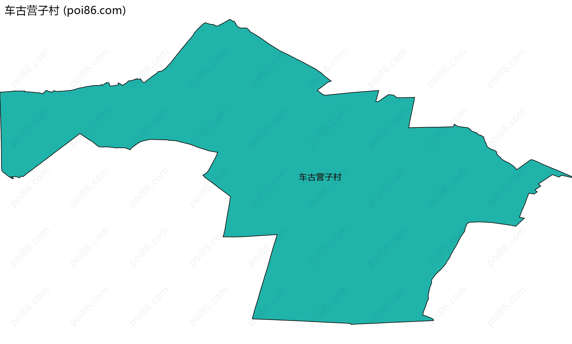 车古营子村边界地图