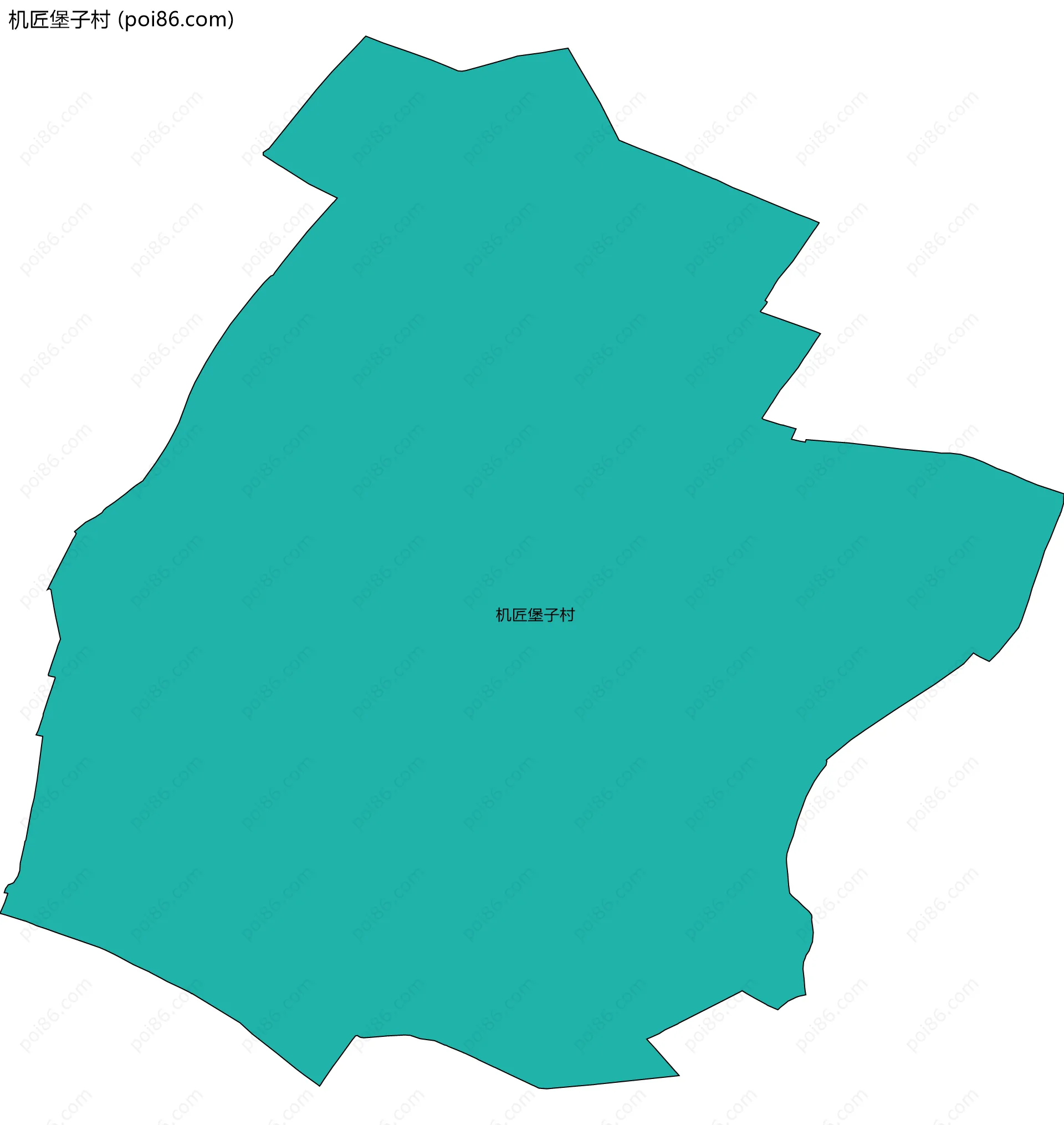 机匠堡子村边界地图