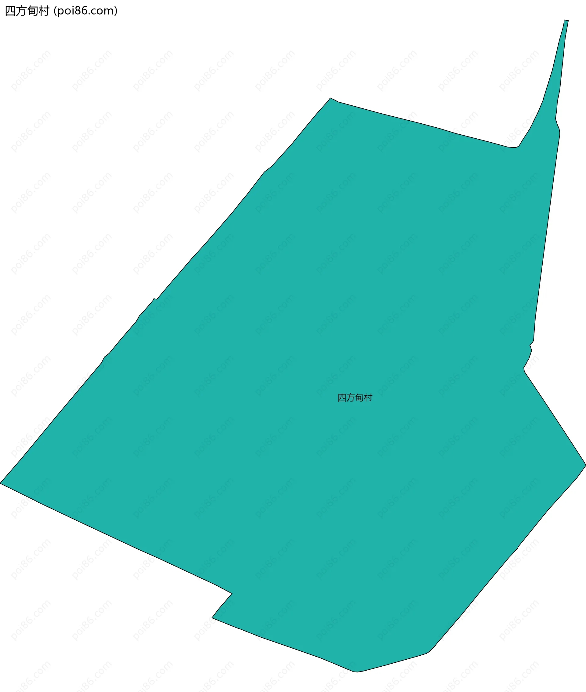 四方甸村边界地图