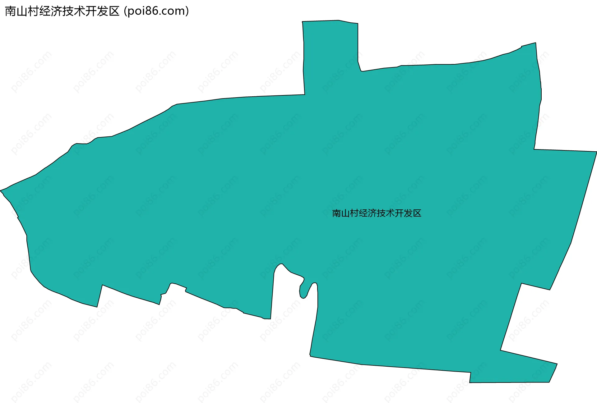 南山村经济技术开发区边界地图