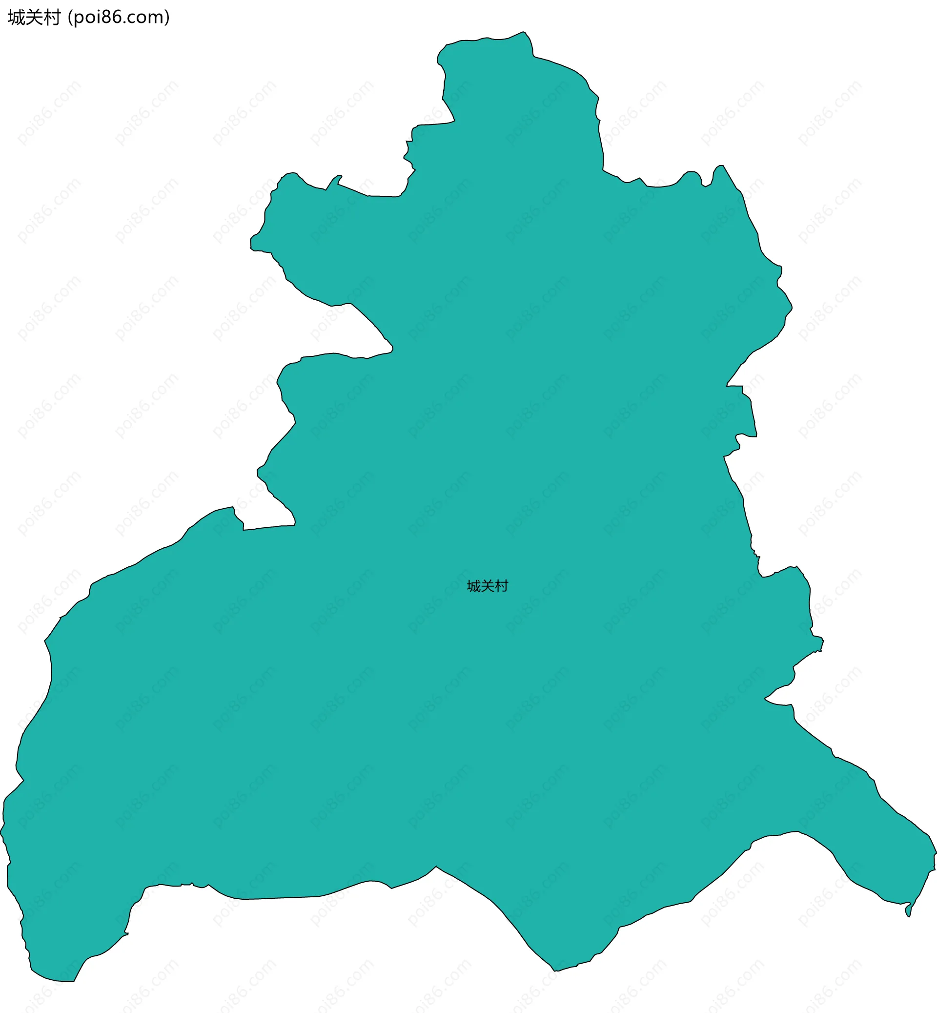 城关村边界地图