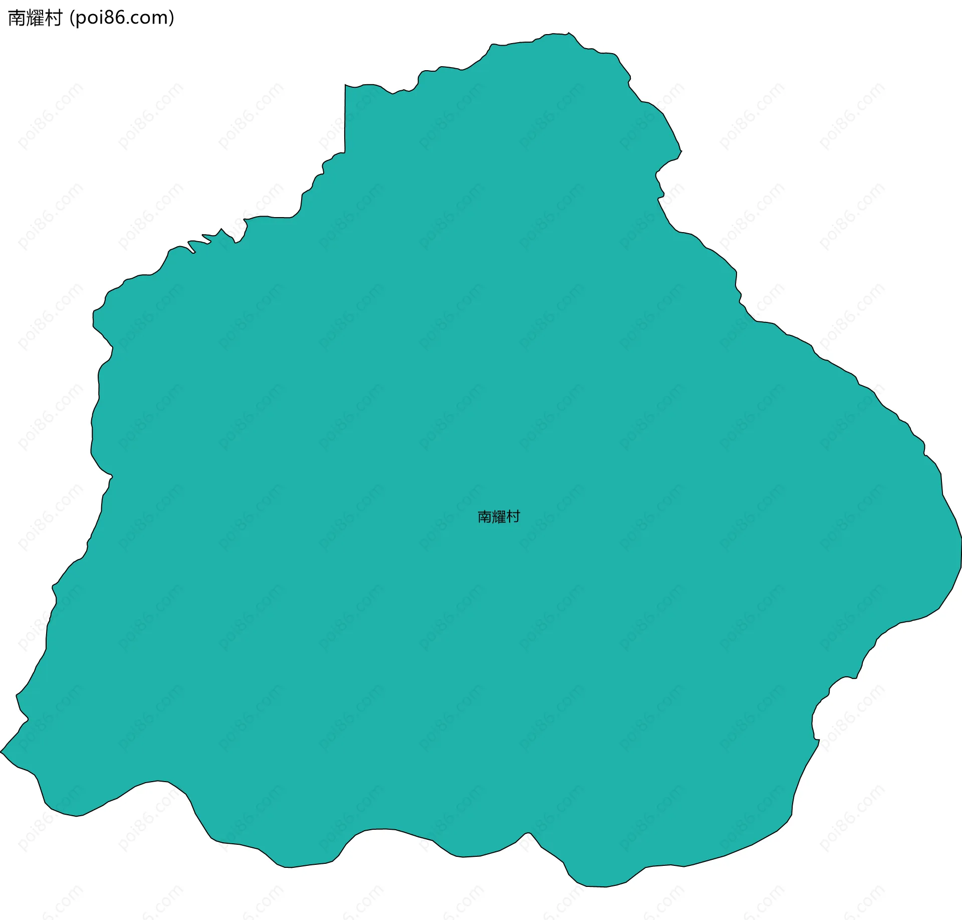 南耀村边界地图