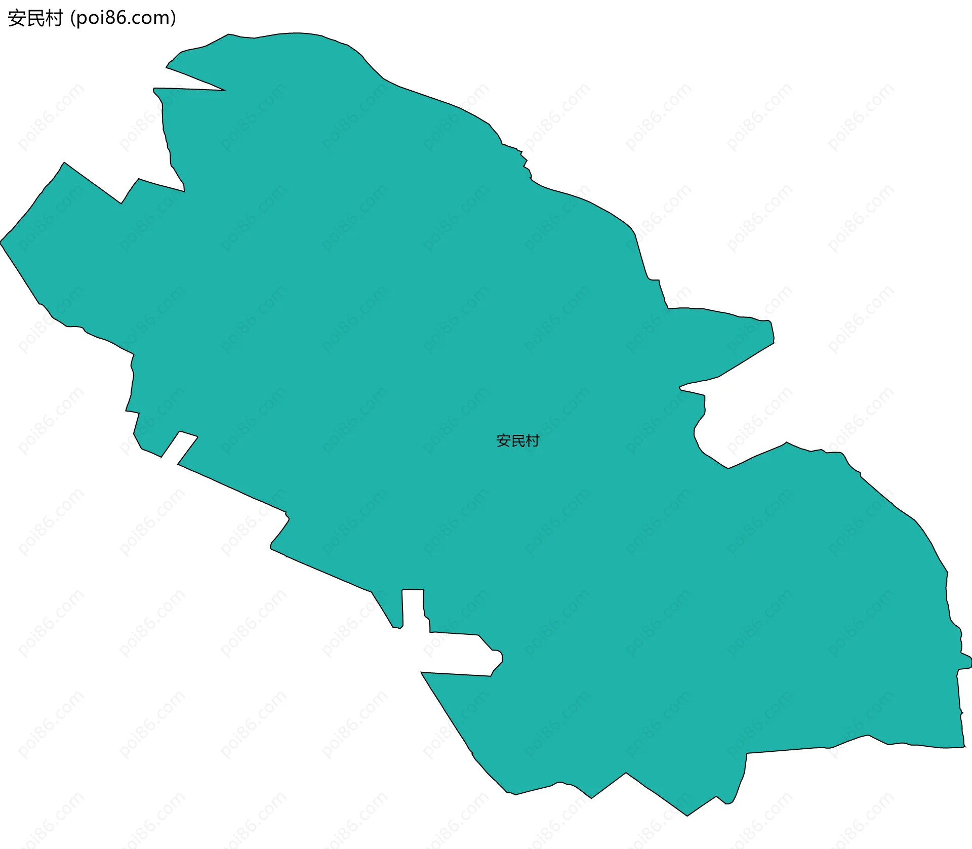 安民村边界地图