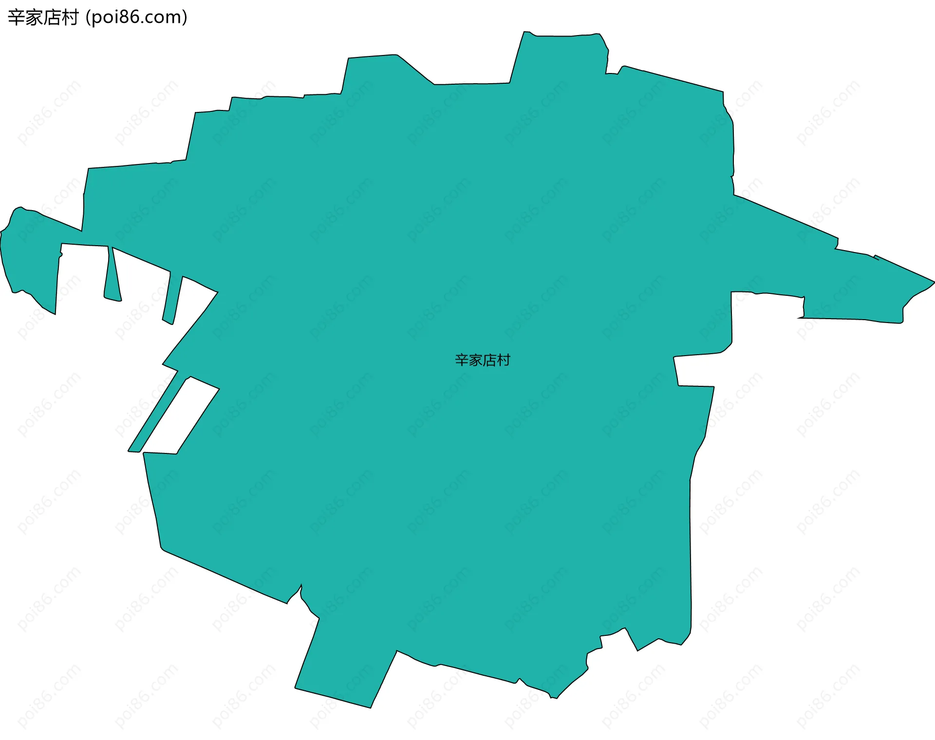 辛家店村边界地图