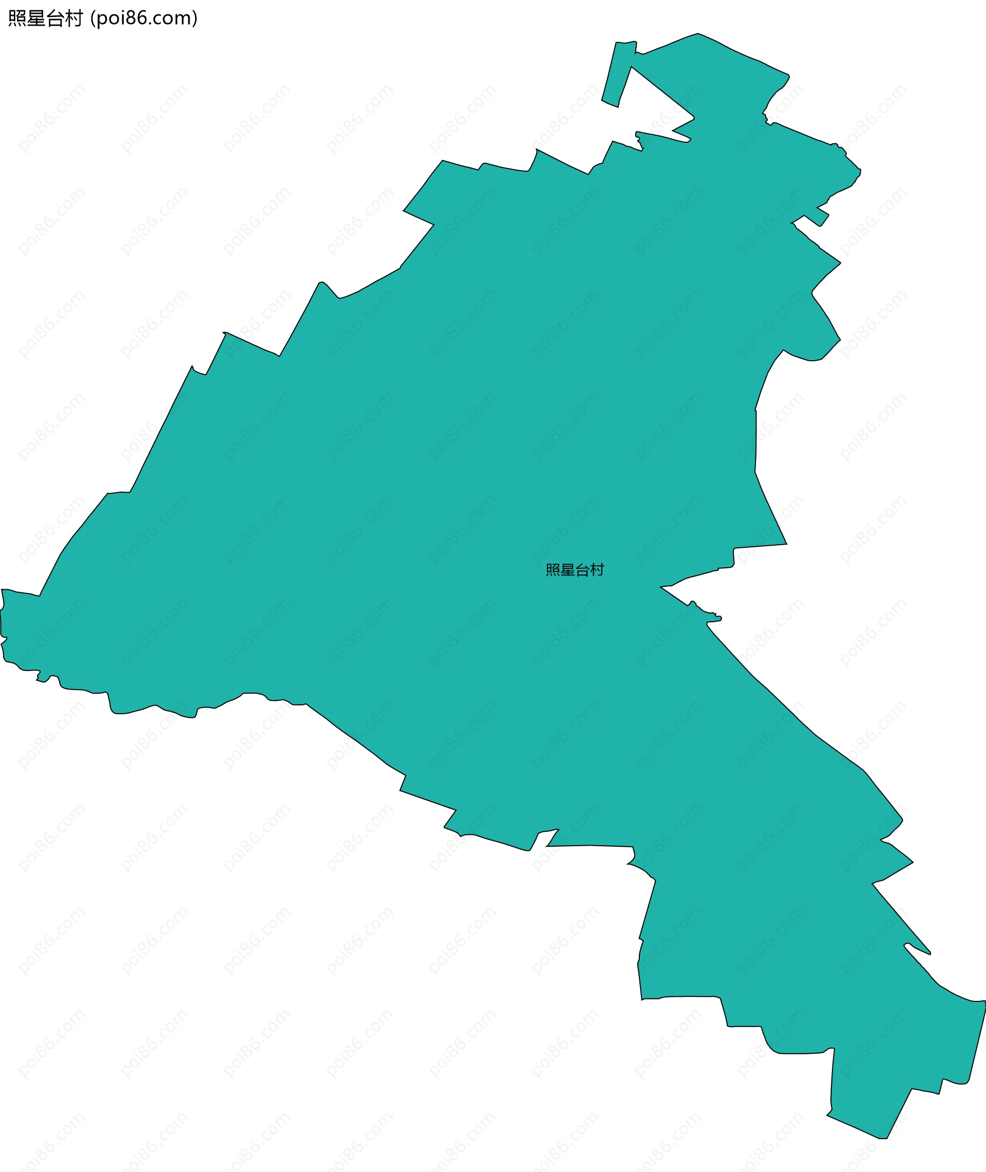 照星台村边界地图