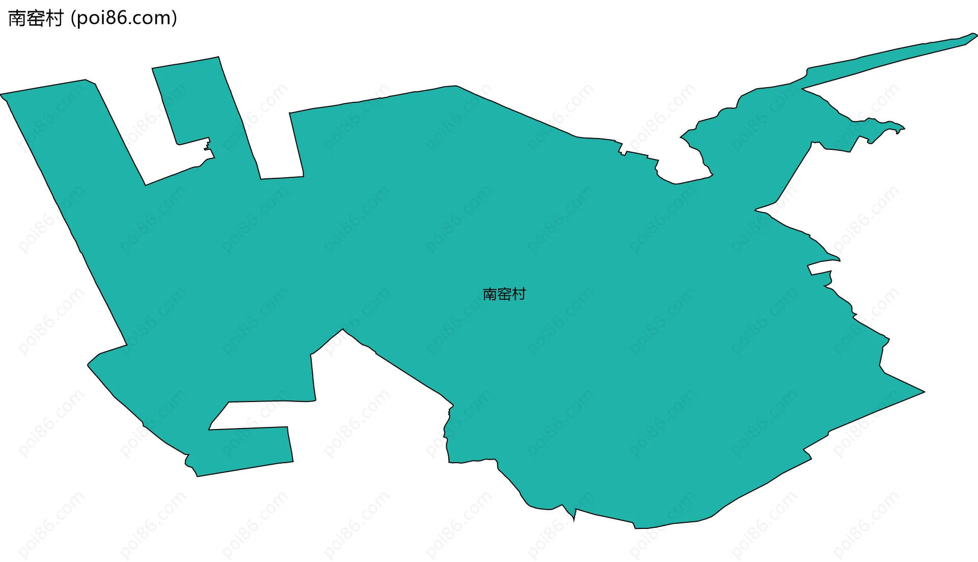 南窑村边界地图