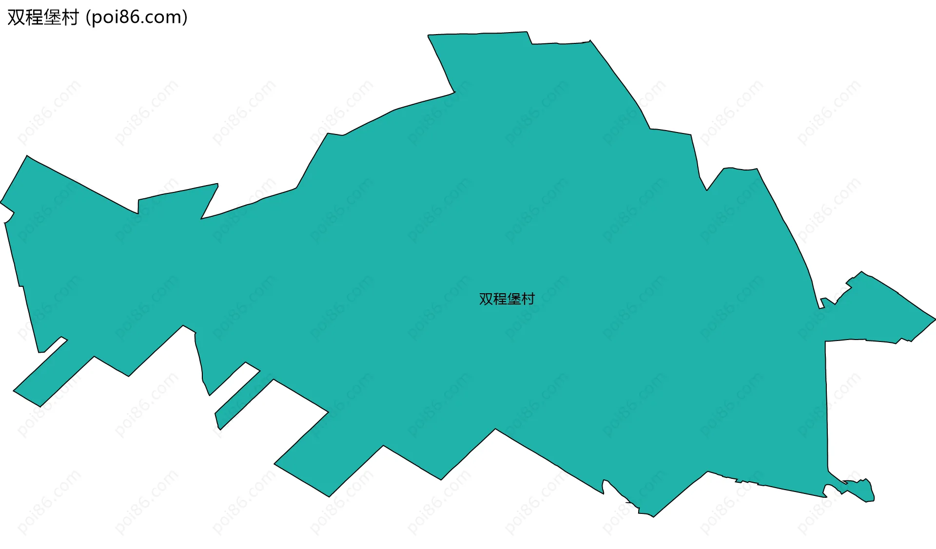 双程堡村边界地图