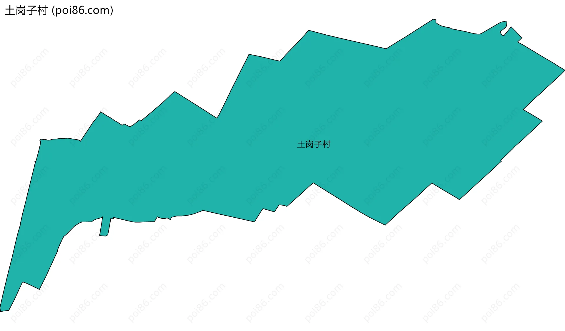 土岗子村边界地图