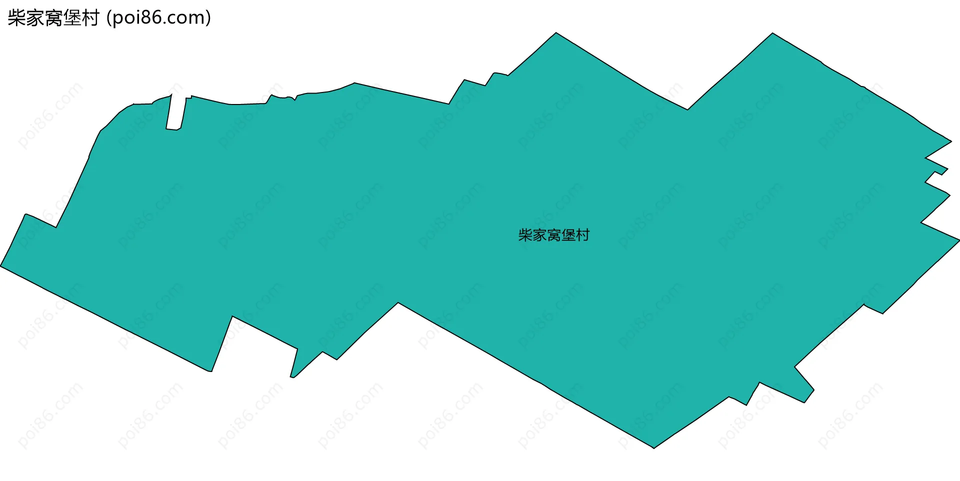 柴家窝堡村边界地图