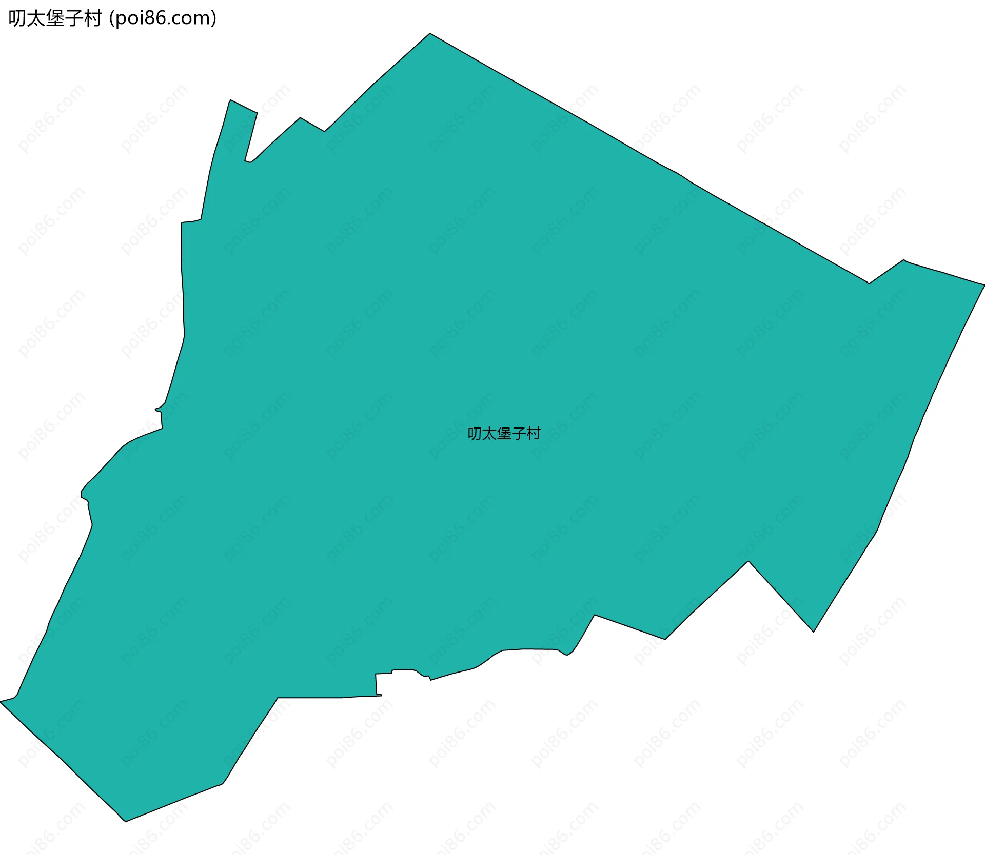 叨太堡子村边界地图