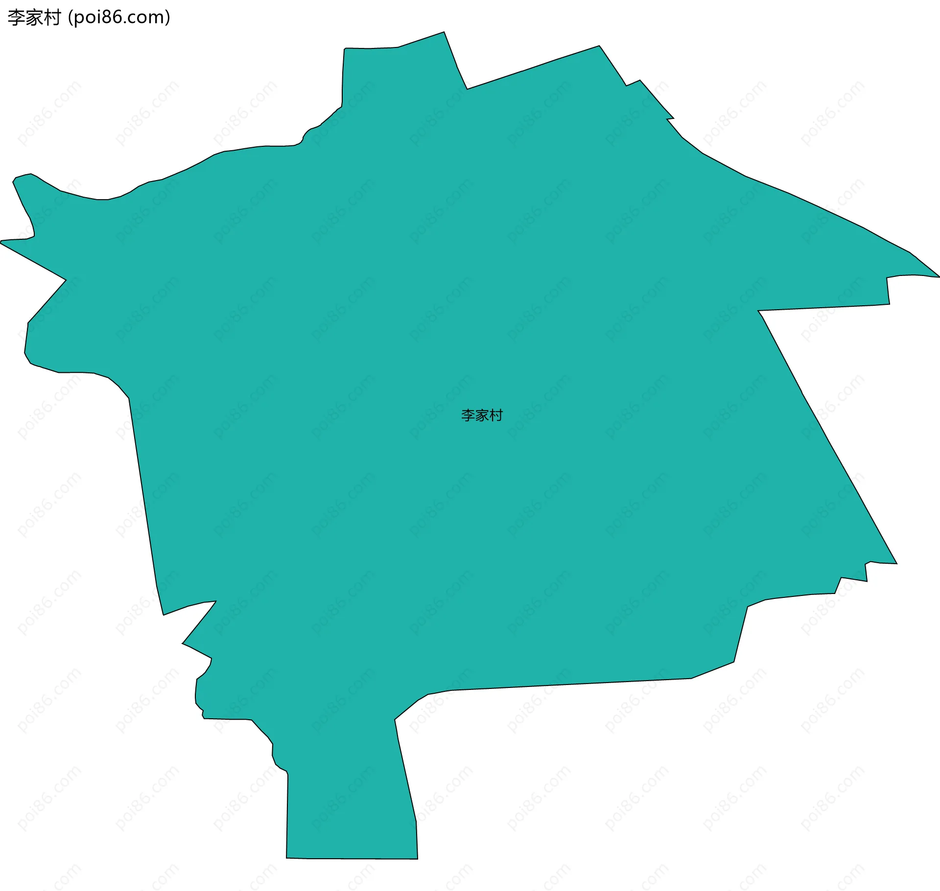 李家村边界地图