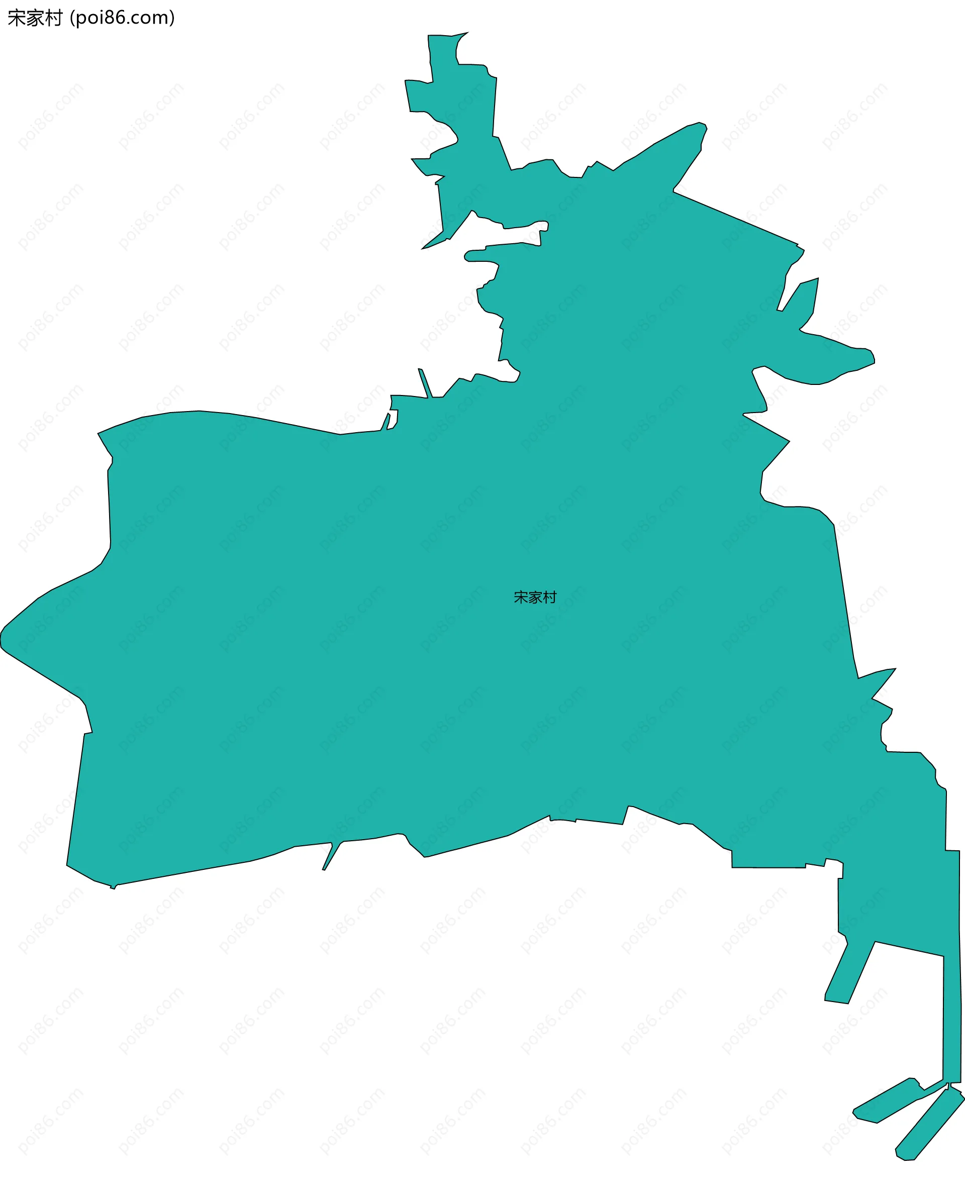 宋家村边界地图