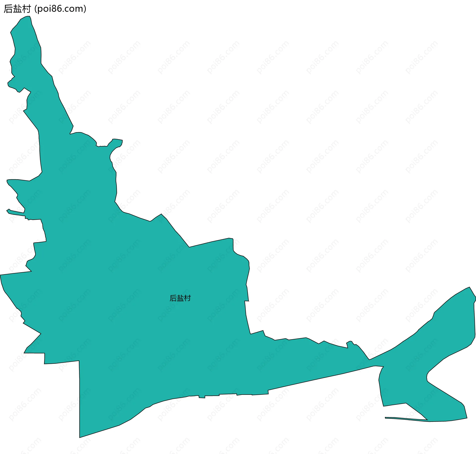 后盐村边界地图