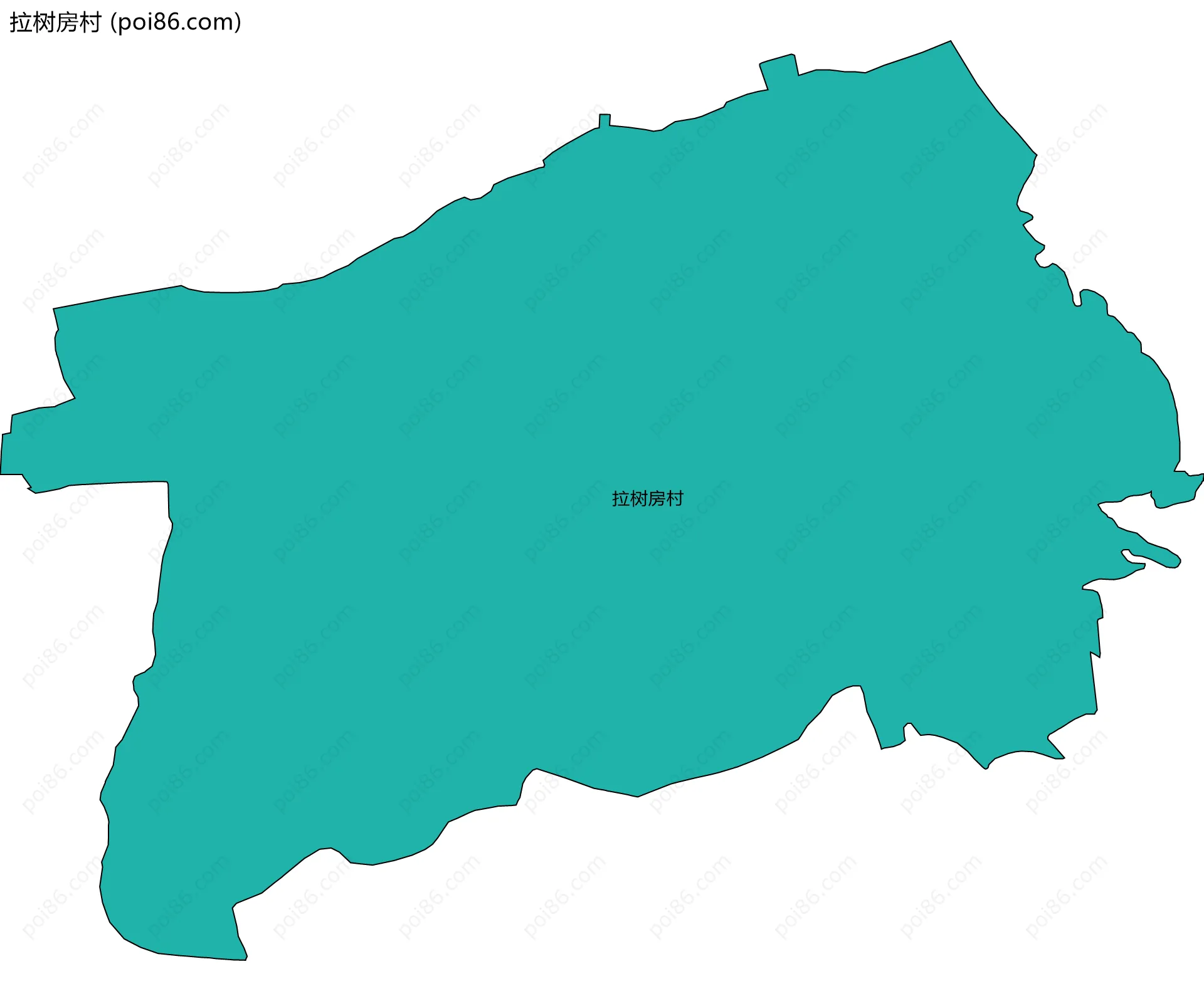 拉树房村边界地图