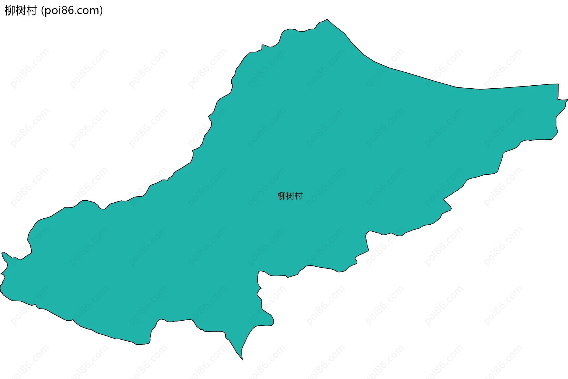 柳树村边界地图