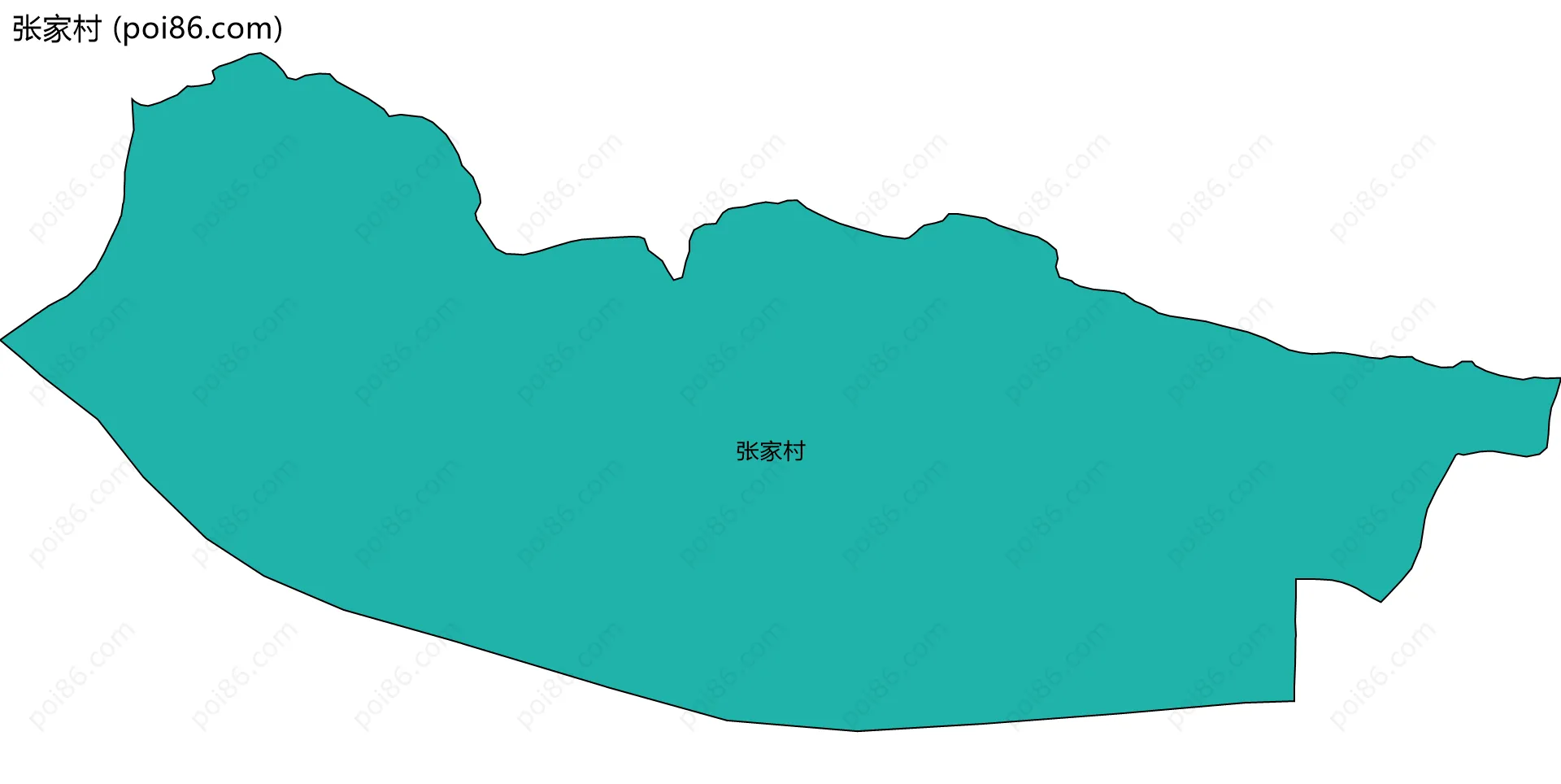 张家村边界地图