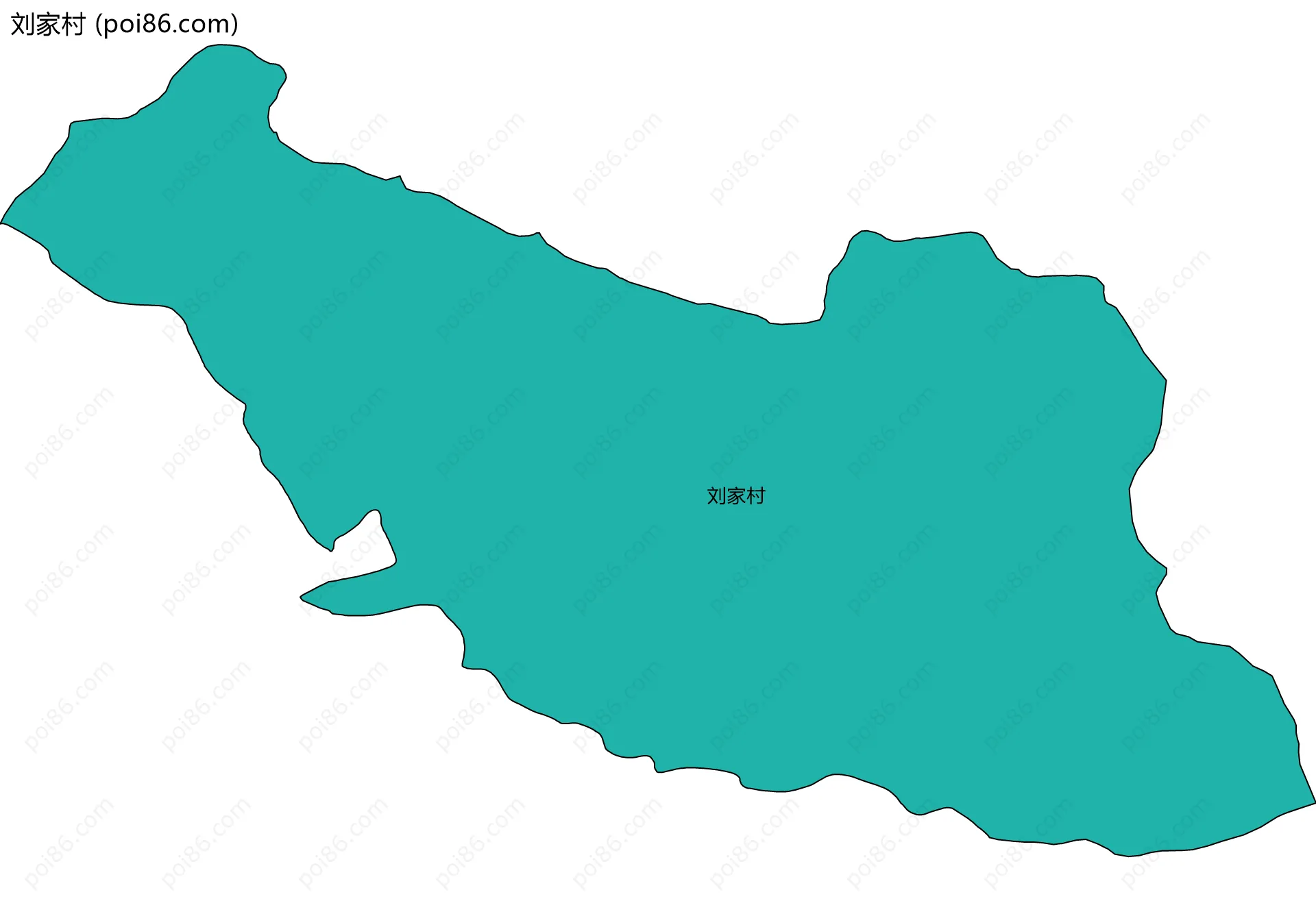 刘家村边界地图