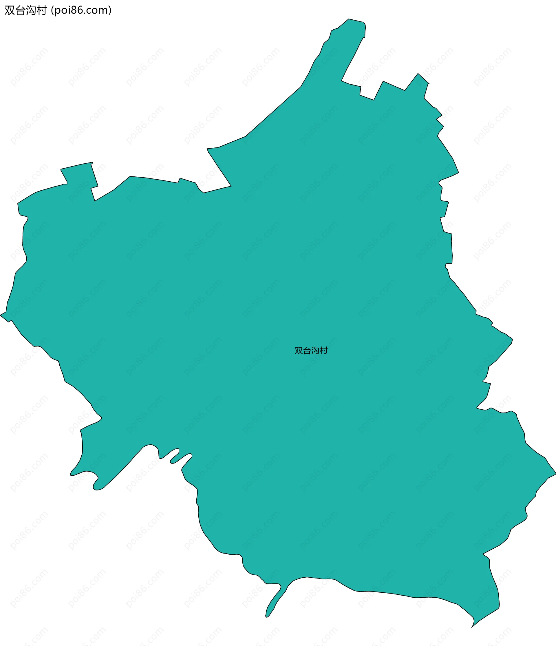 双台沟村边界地图