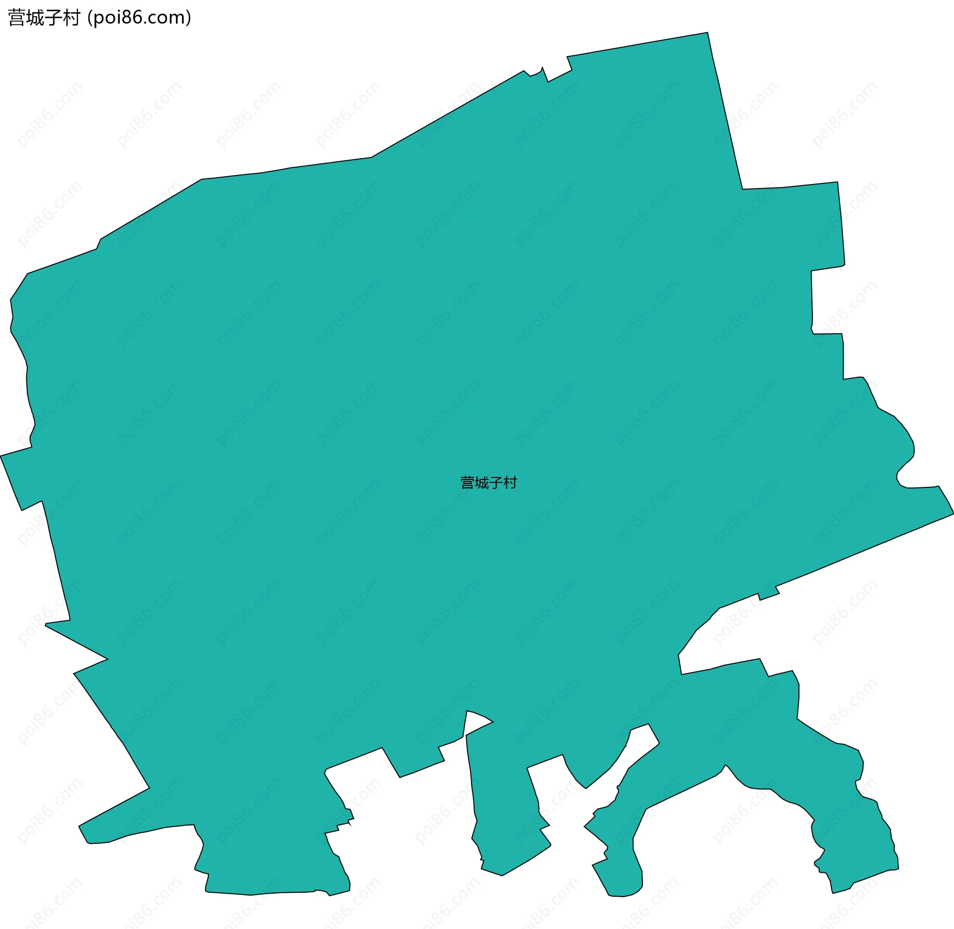 营城子村边界地图