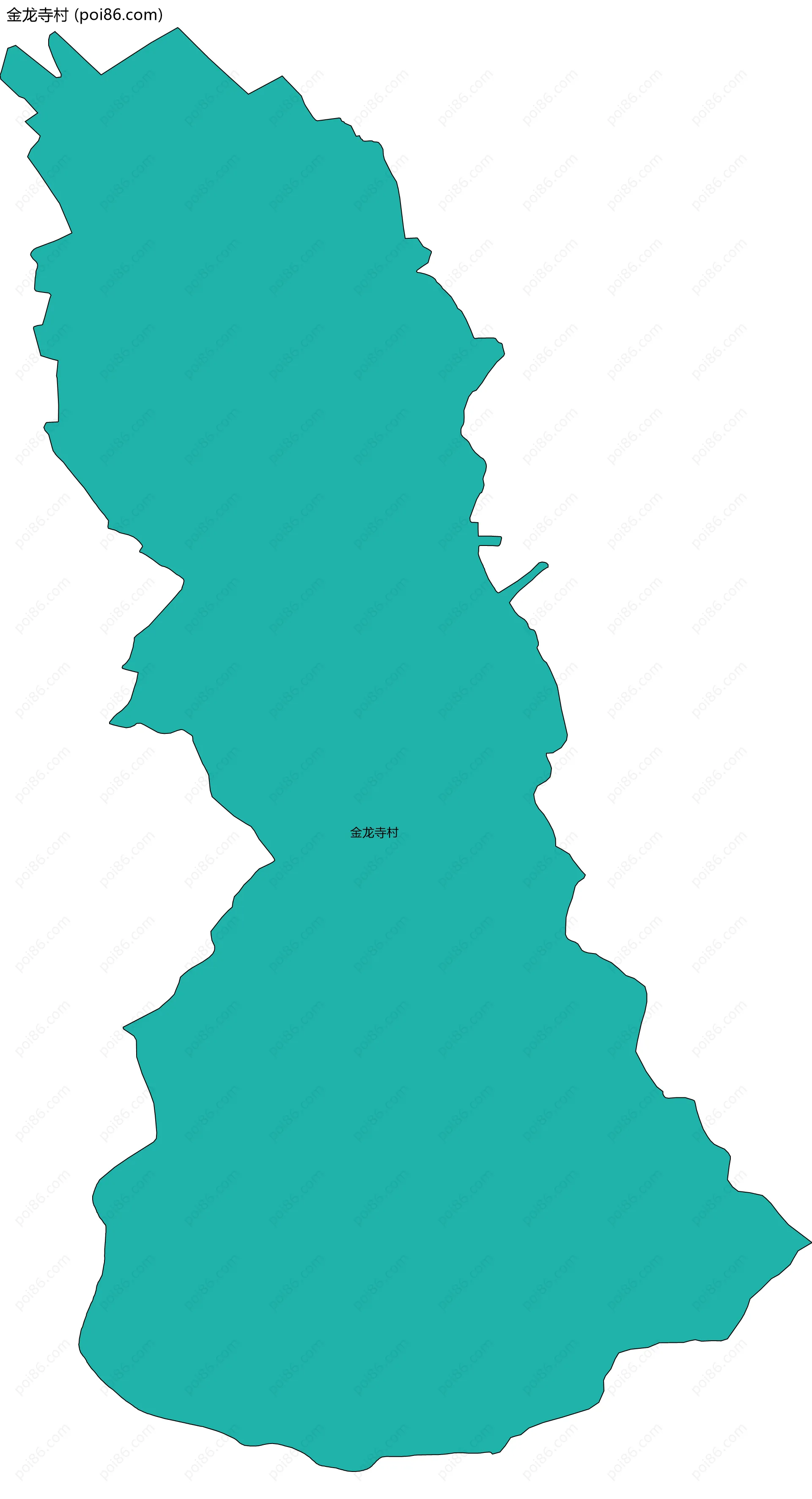 金龙寺村边界地图