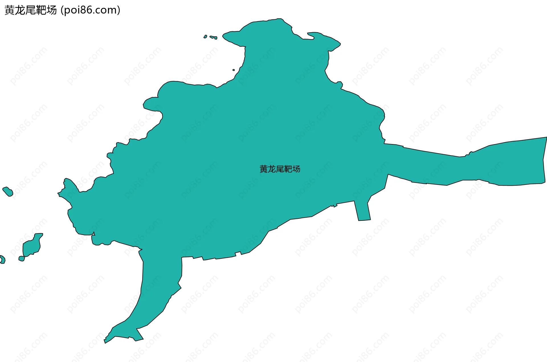 黄龙尾靶场边界地图