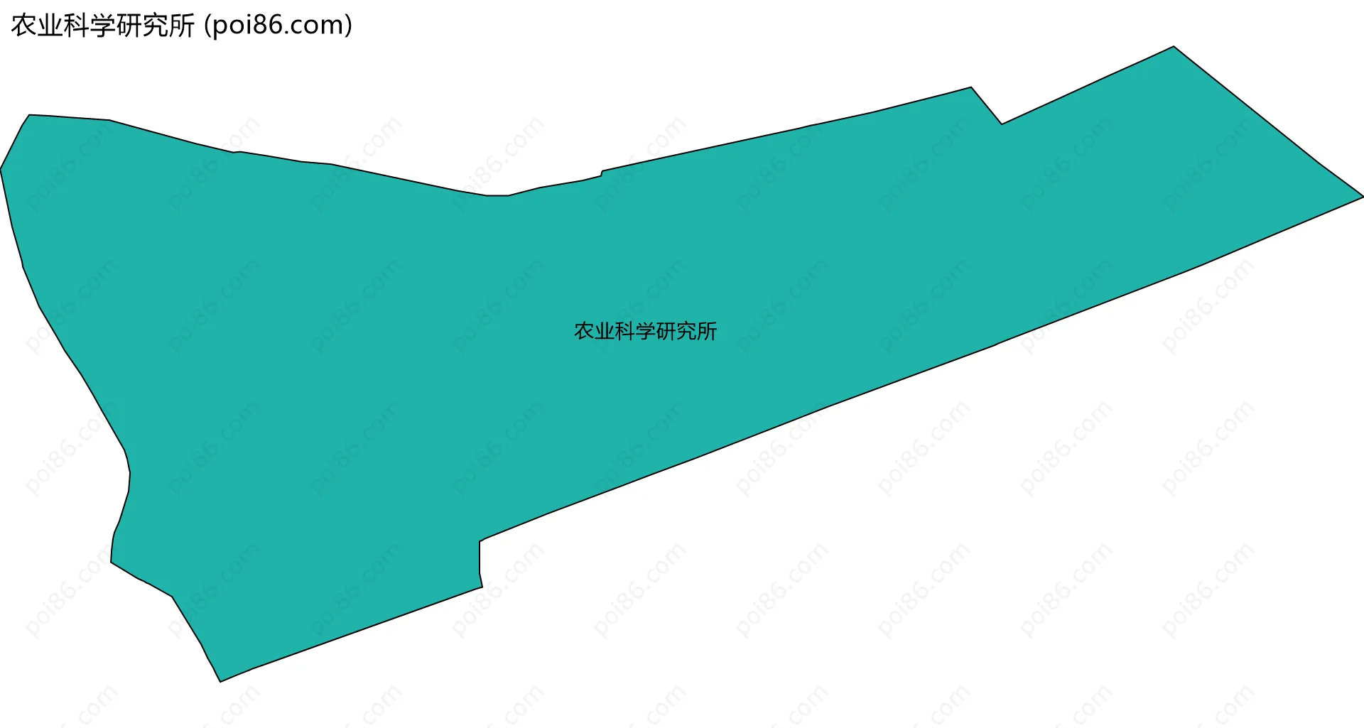 农业科学研究所边界地图