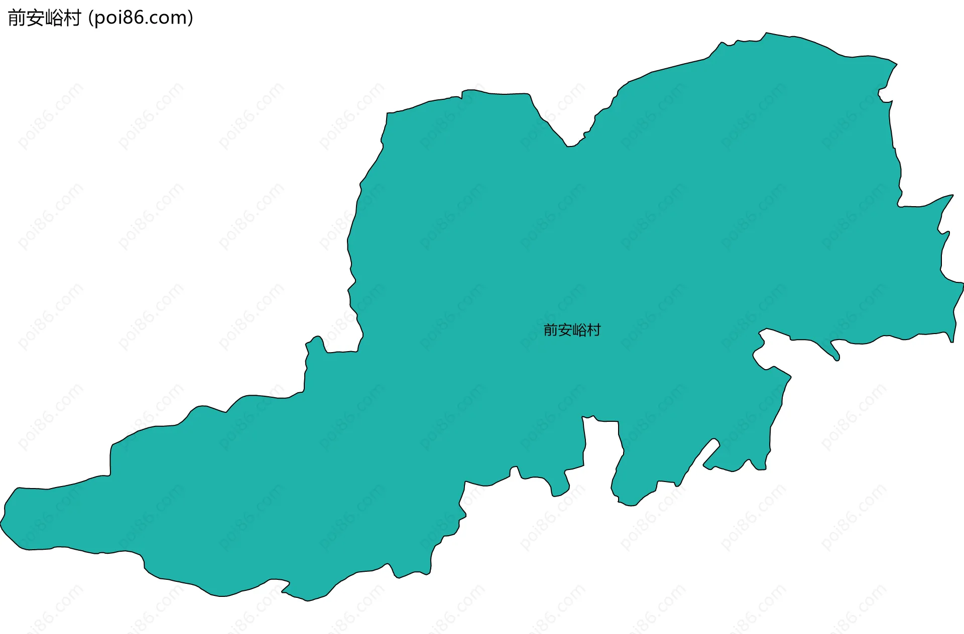 前安峪村边界地图