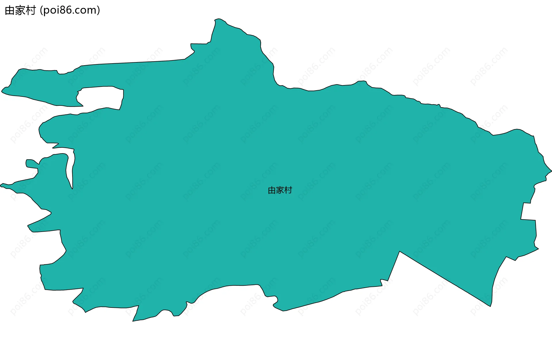 由家村边界地图