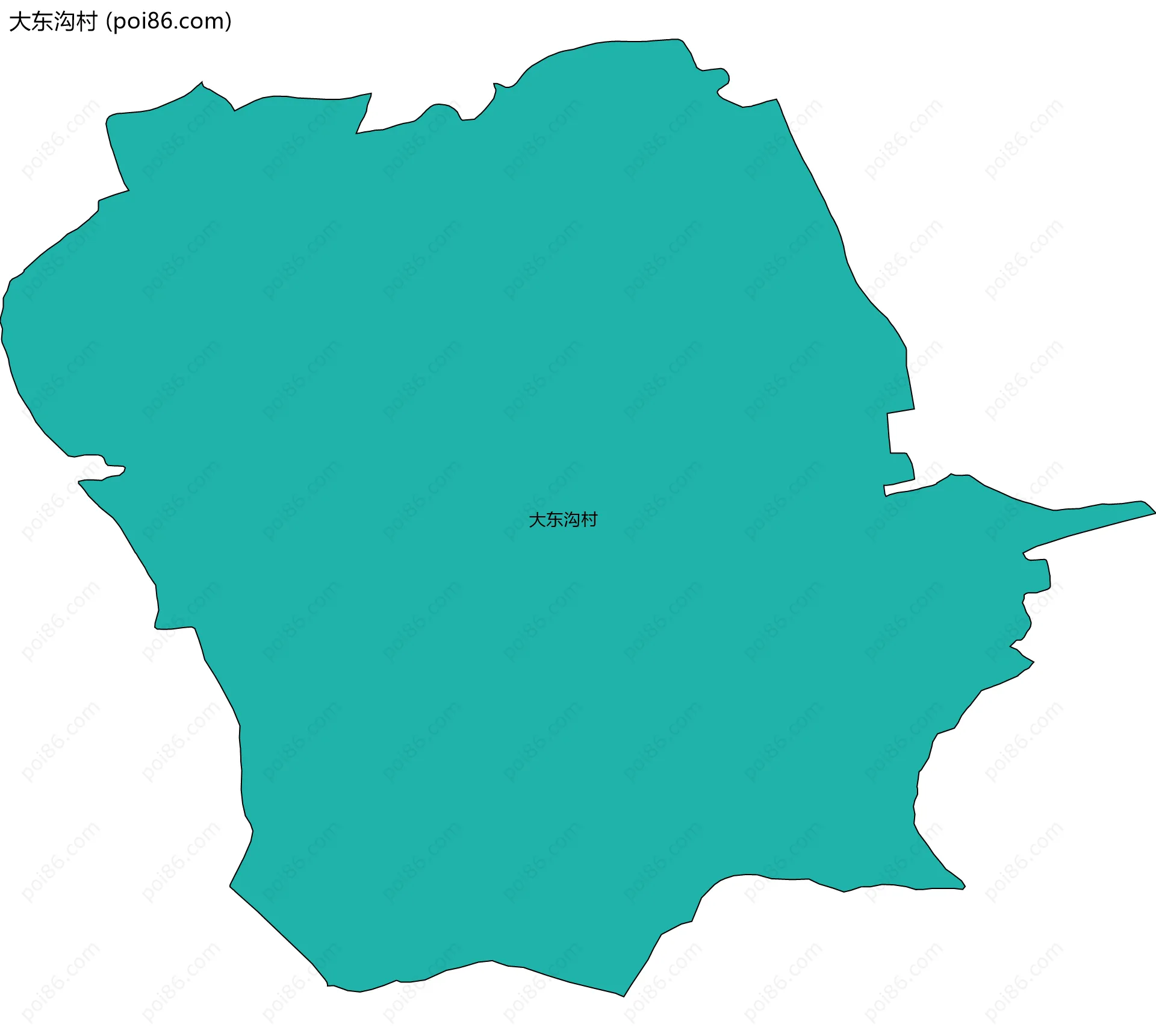 大东沟村边界地图