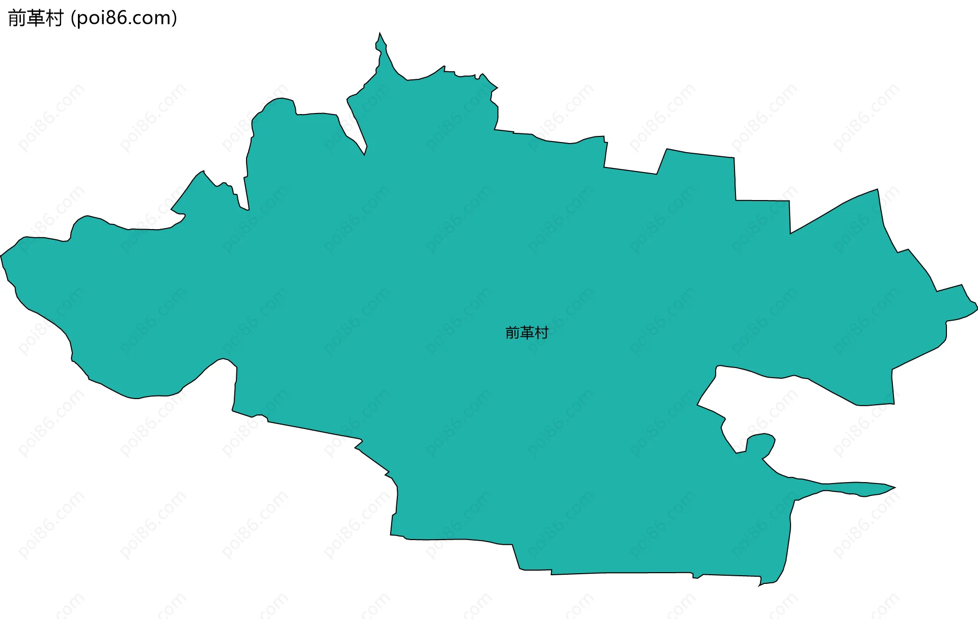 前革村边界地图