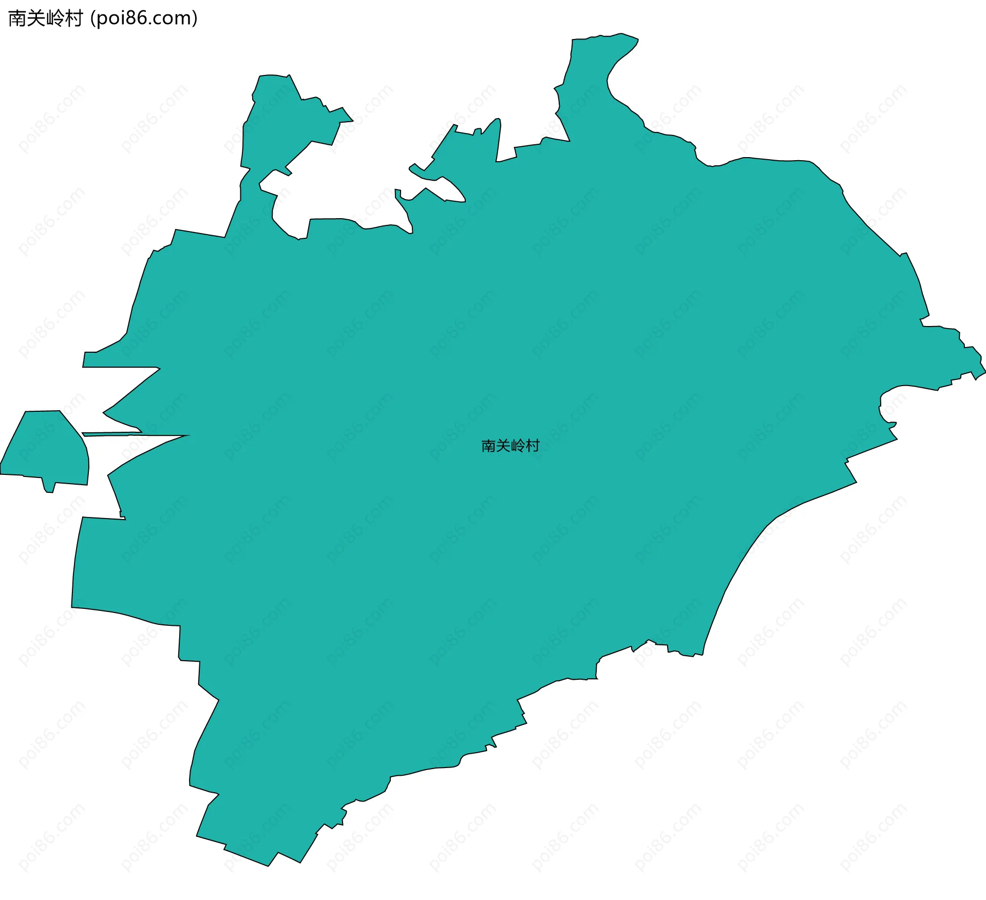 南关岭村边界地图