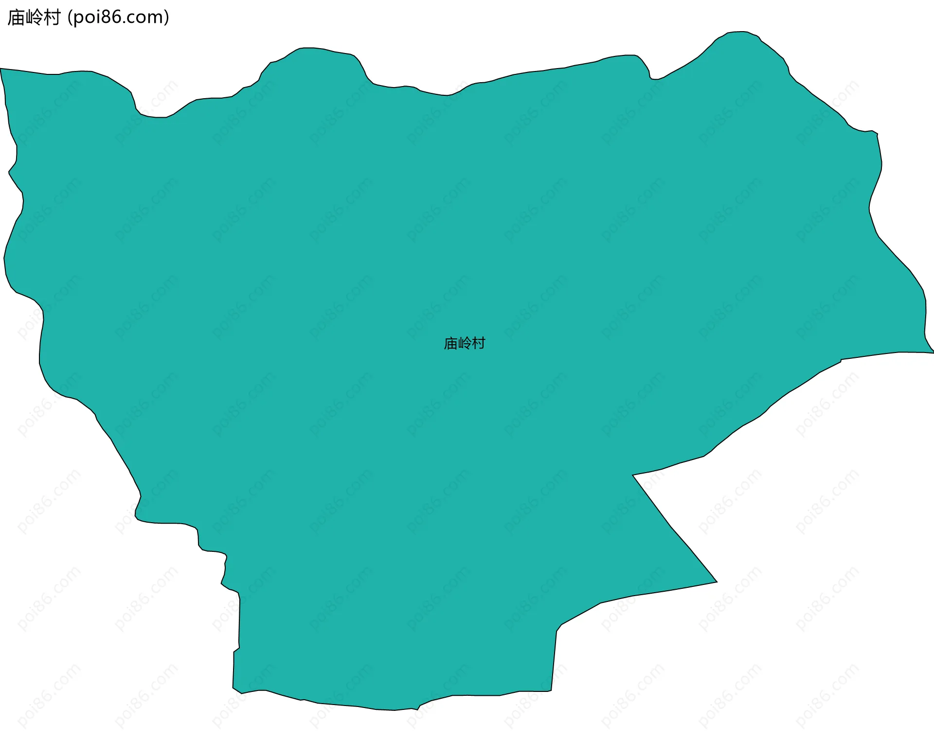 庙岭村边界地图