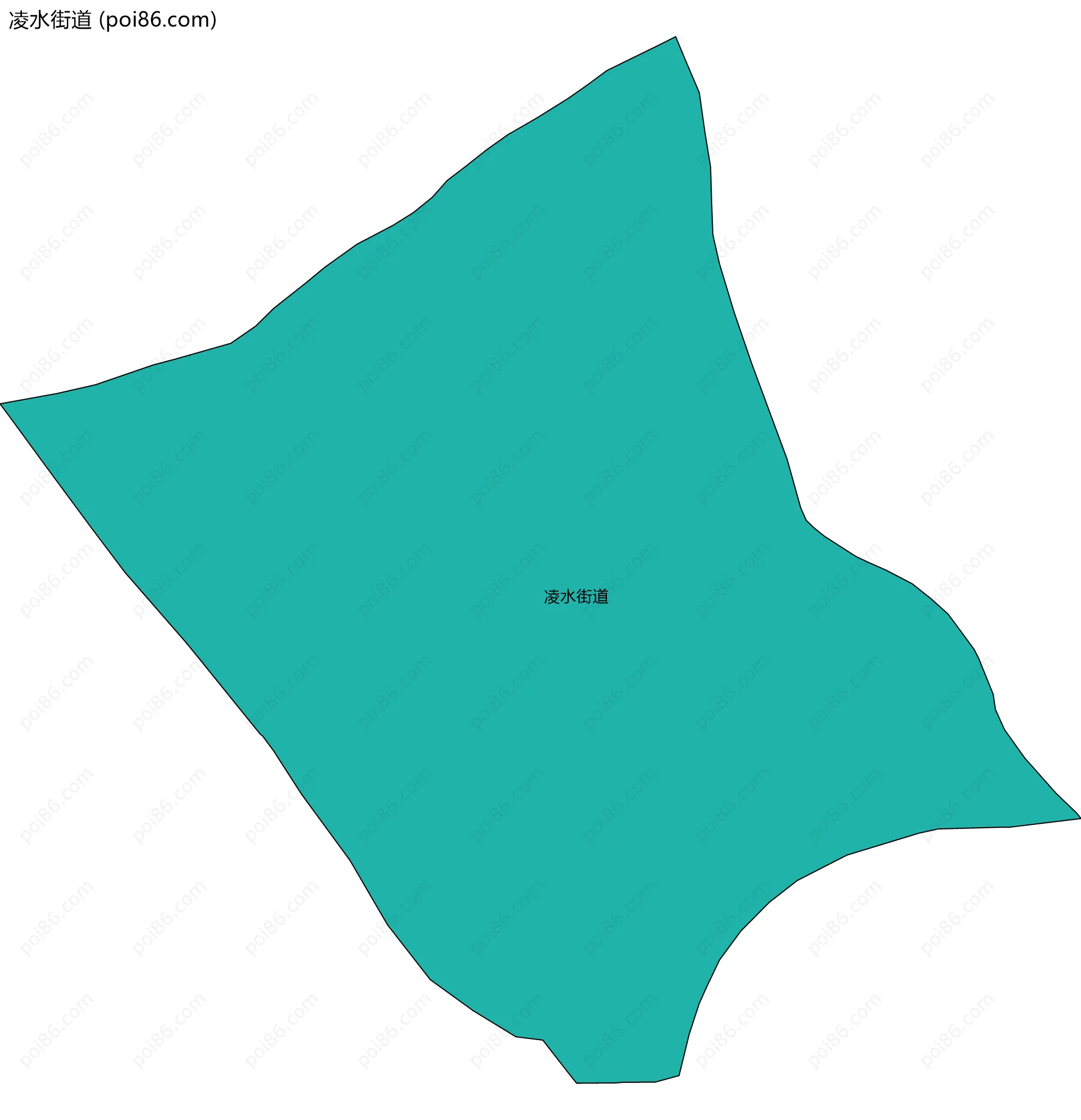 凌水街道边界地图